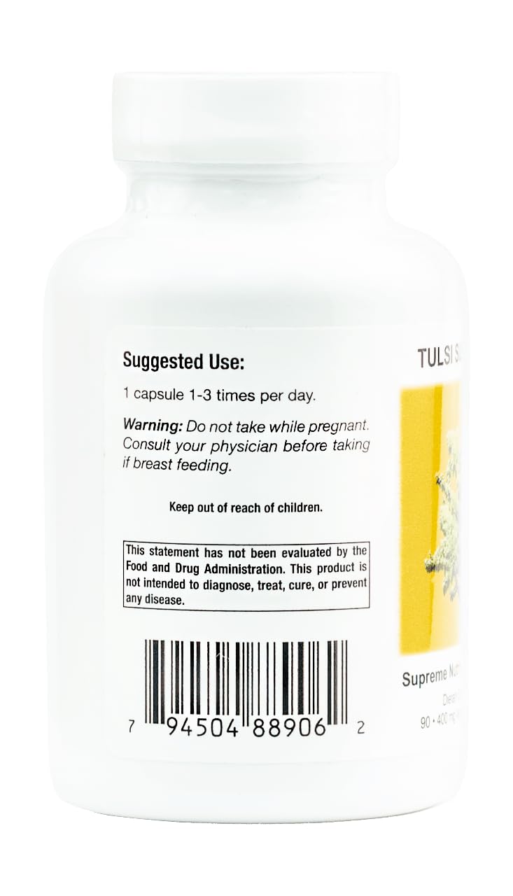 Supreme Nutrition Tulsi Supreme – Holy Basil Capsules 90 Vegetarian Capsules Pack of 2