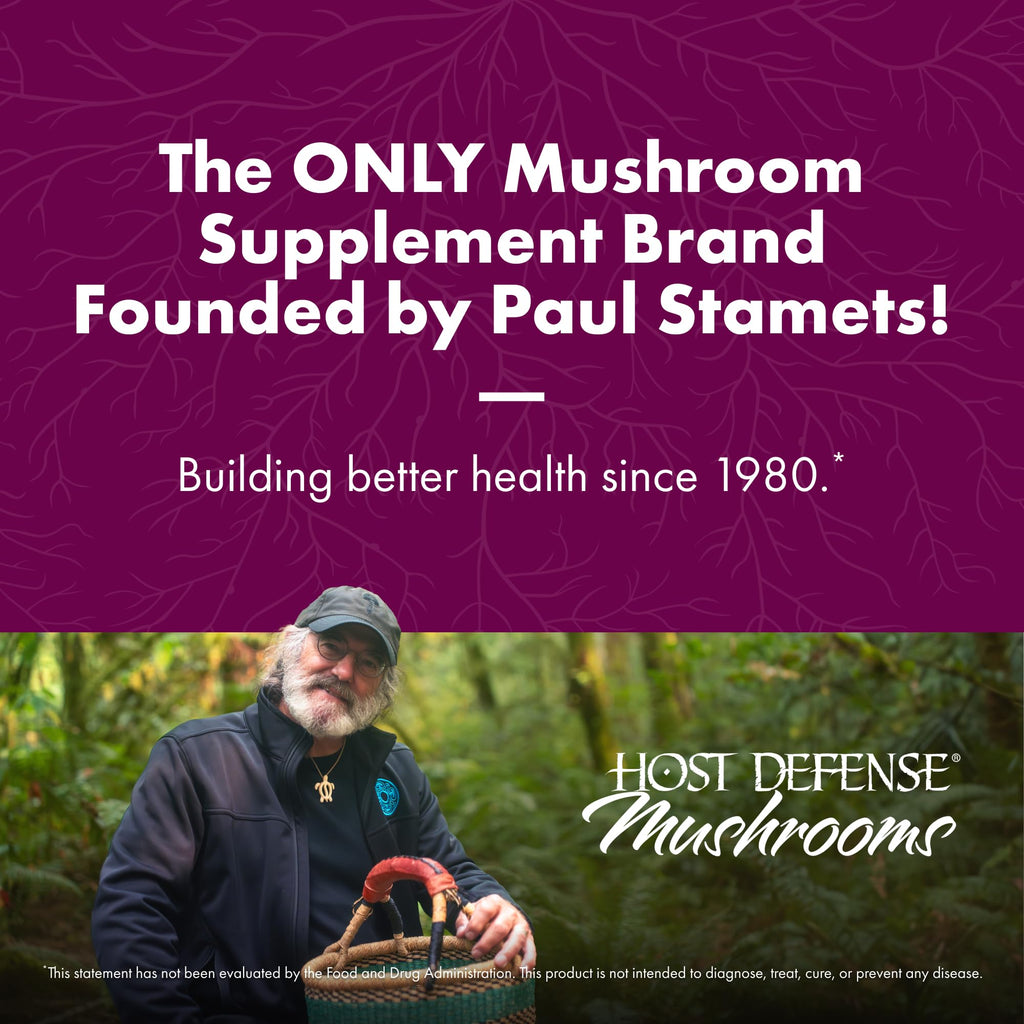 Host Defense Turkey Tail Capsules - 240 ct (Two 120 ct) - Immune & Digestive Health