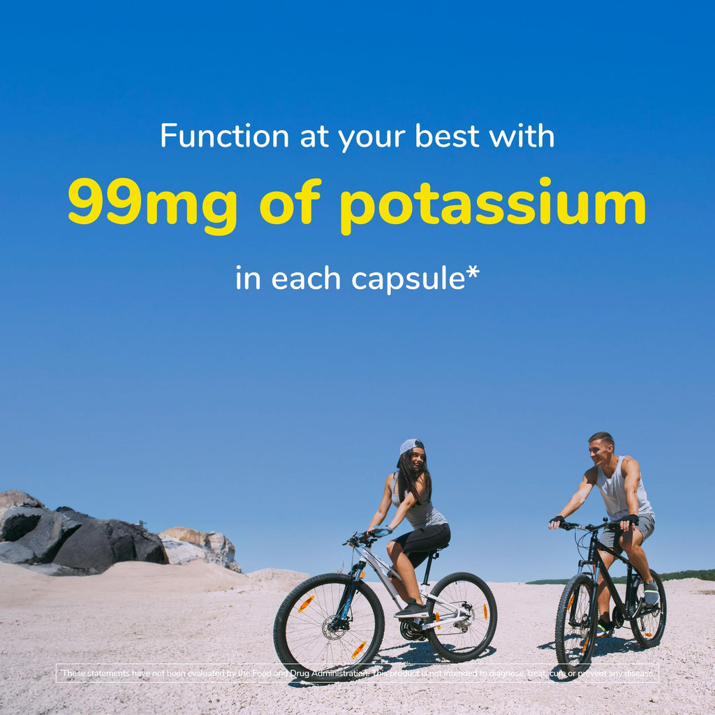 Twinlab Potassium Caps - Electrolyte Support for Heart & Muscle Health (180 Capsules, Pack of 2)