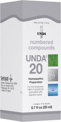 UNDA 20 Numbered Compounds | Homeopathic Preparation | 0.7 fl. oz.