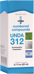 UNDA 312 Numbered Compounds | Homeopathic Preparation | 0.7 fl oz