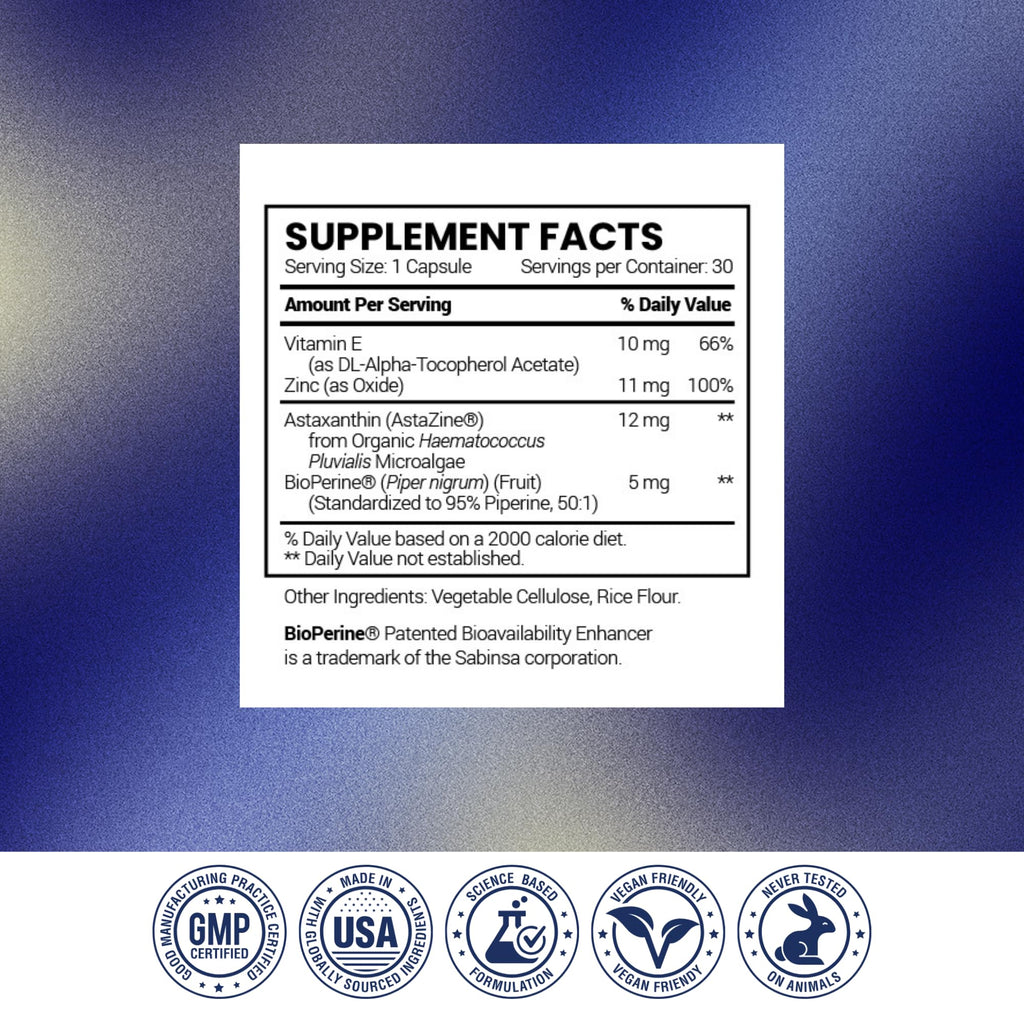 Research Verified Astaxanthin – Powerful Antioxidant for Skin, Eyes & Heart | Made in USA