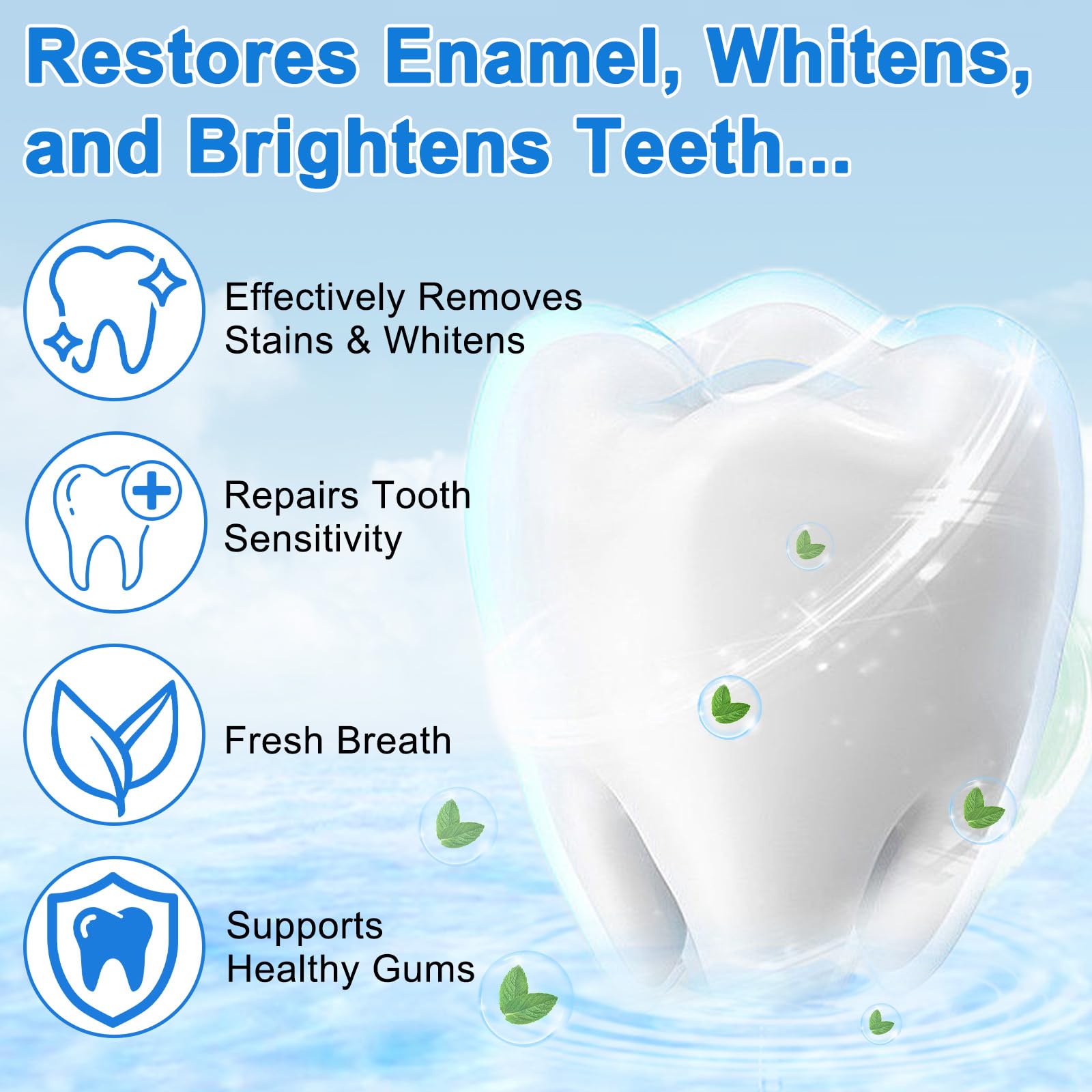 Hydroxyapatite Toothpaste 9.9% for Enamel Protection & Sensitivity Relief – Fluoride-Free Mint (240g)