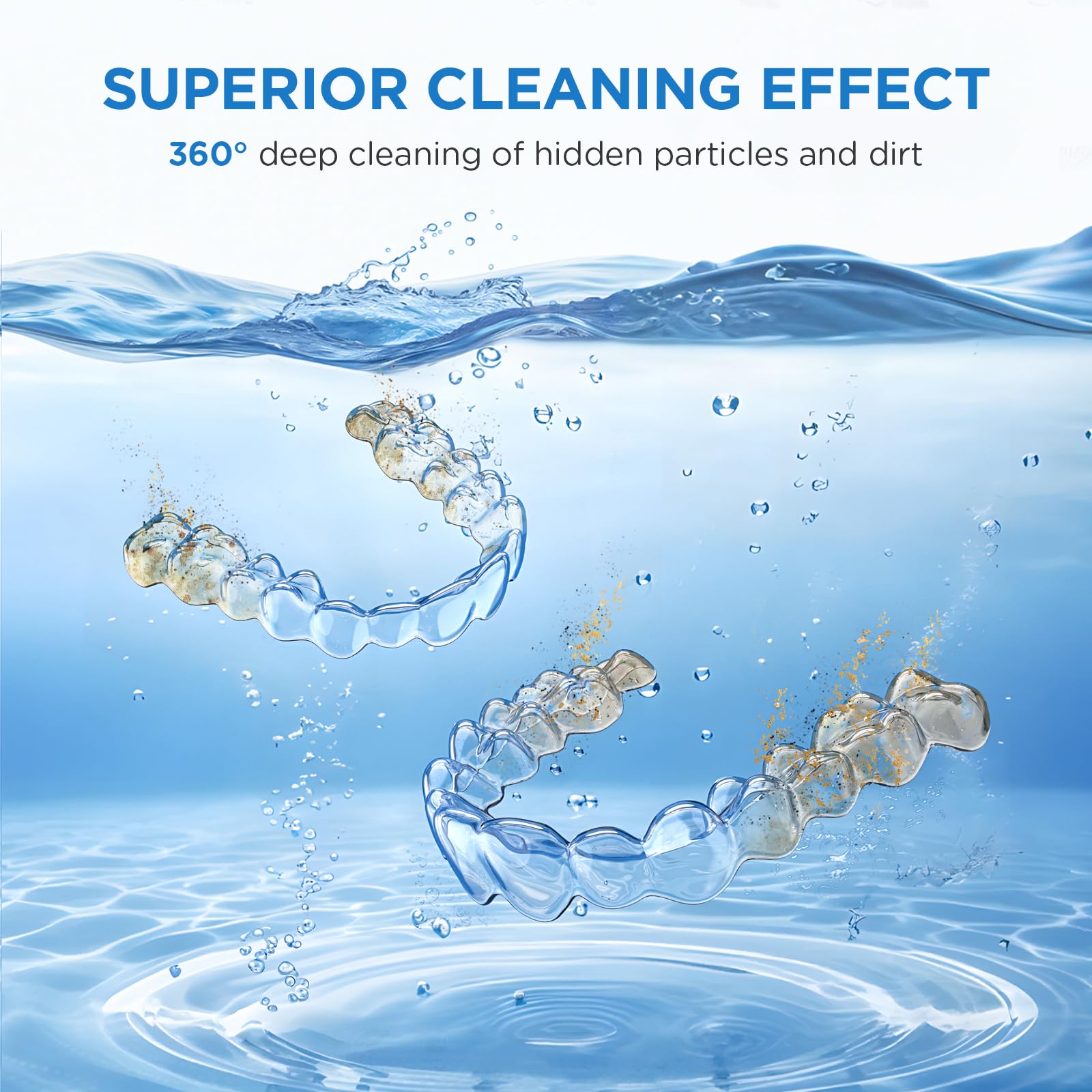 Dental Ultrasonic Retainer Cleaner Machine – 45kHz, 200ml, Digital Timer, UV Light