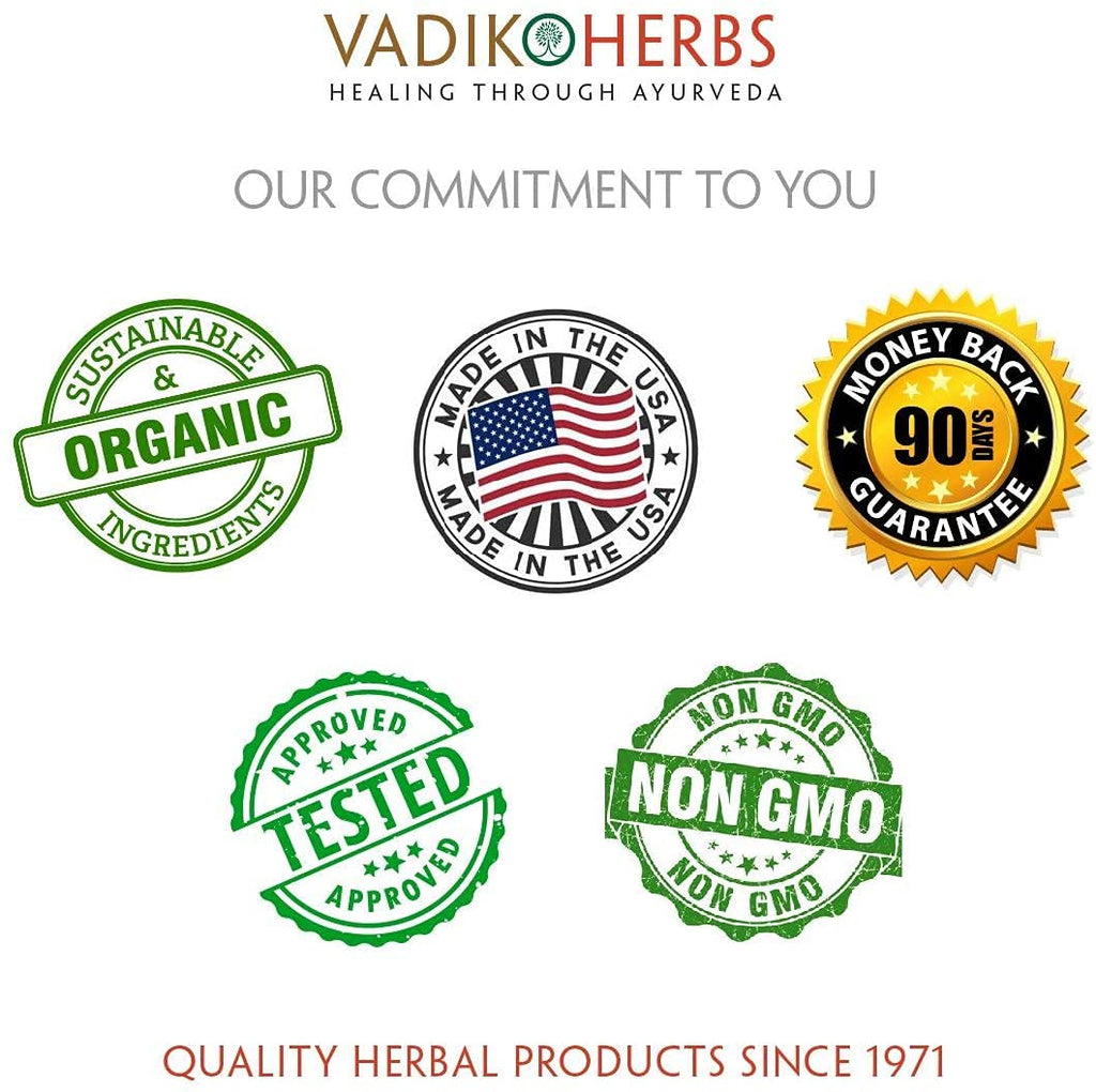 Vadik Herbs Ashoka Bark 1000 mg | Organic | 100 Vegicaps | Women's Wellness