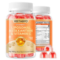 VEETAGYO Astaxanthin 6mg + Liposomal Vitamin C 1000mg - 60 Gummies | Gelatin Free
