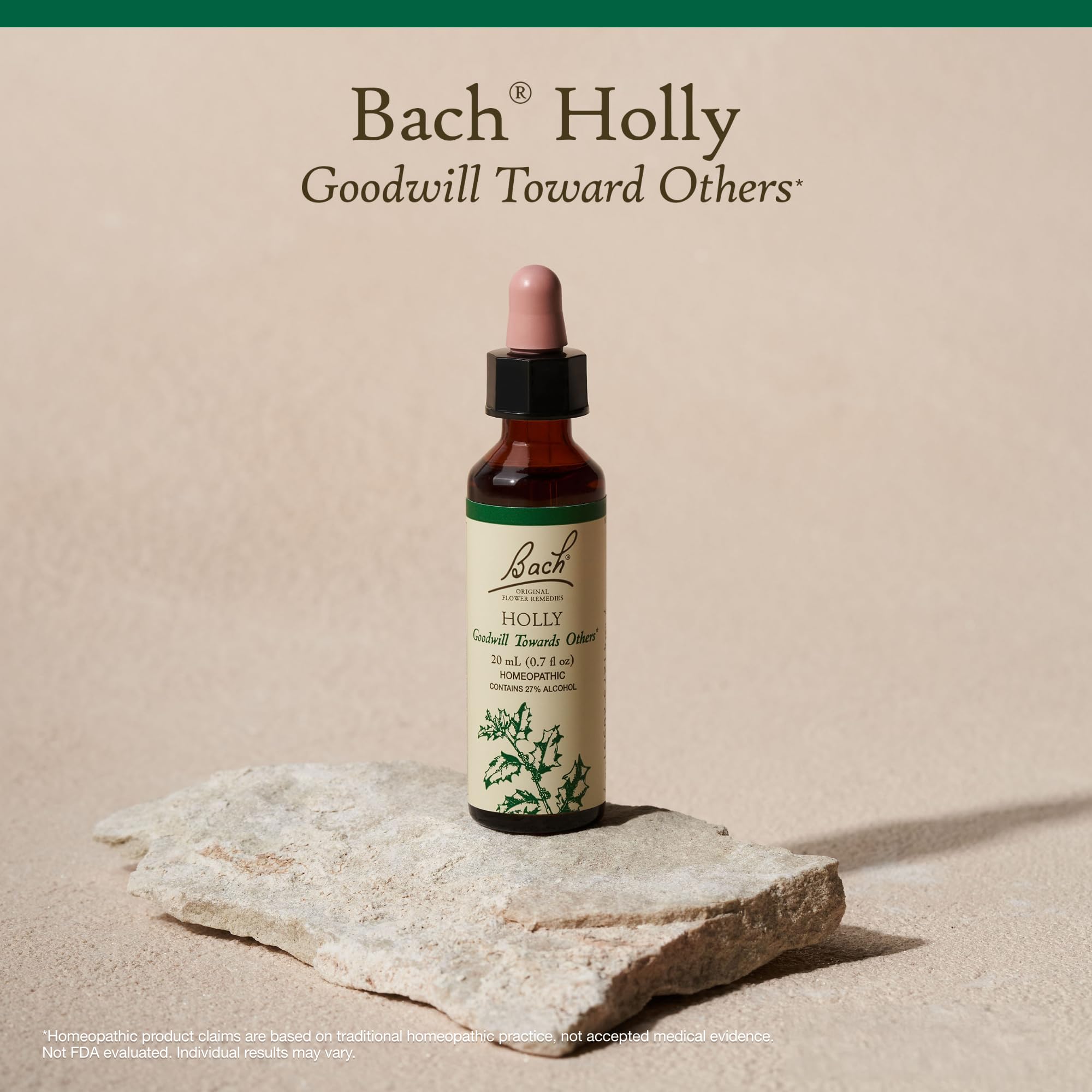 Bach Original Flower Remedies Holly – Goodwill Towards Others | 20mL Dropper