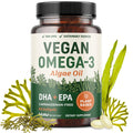 Vegan Omega-3 Algae Oil – Plant-Based DHA EPA | Sustainably Sourced | 60 Softgels