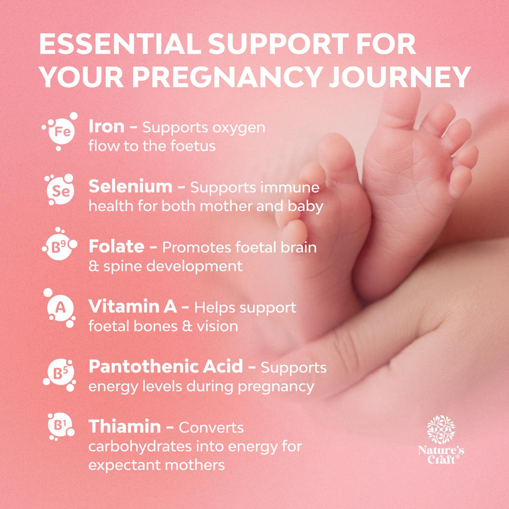 Vegan Prenatal Gummies for Women - Iron, Folate & Pineapple Mango (1 Month)
