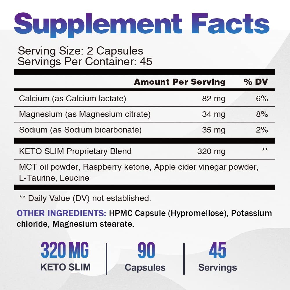 VEGEPOWER Keto Weight Loss Pills – Apple Cider Vinegar, Appetite Suppressant & Metabolism Booster