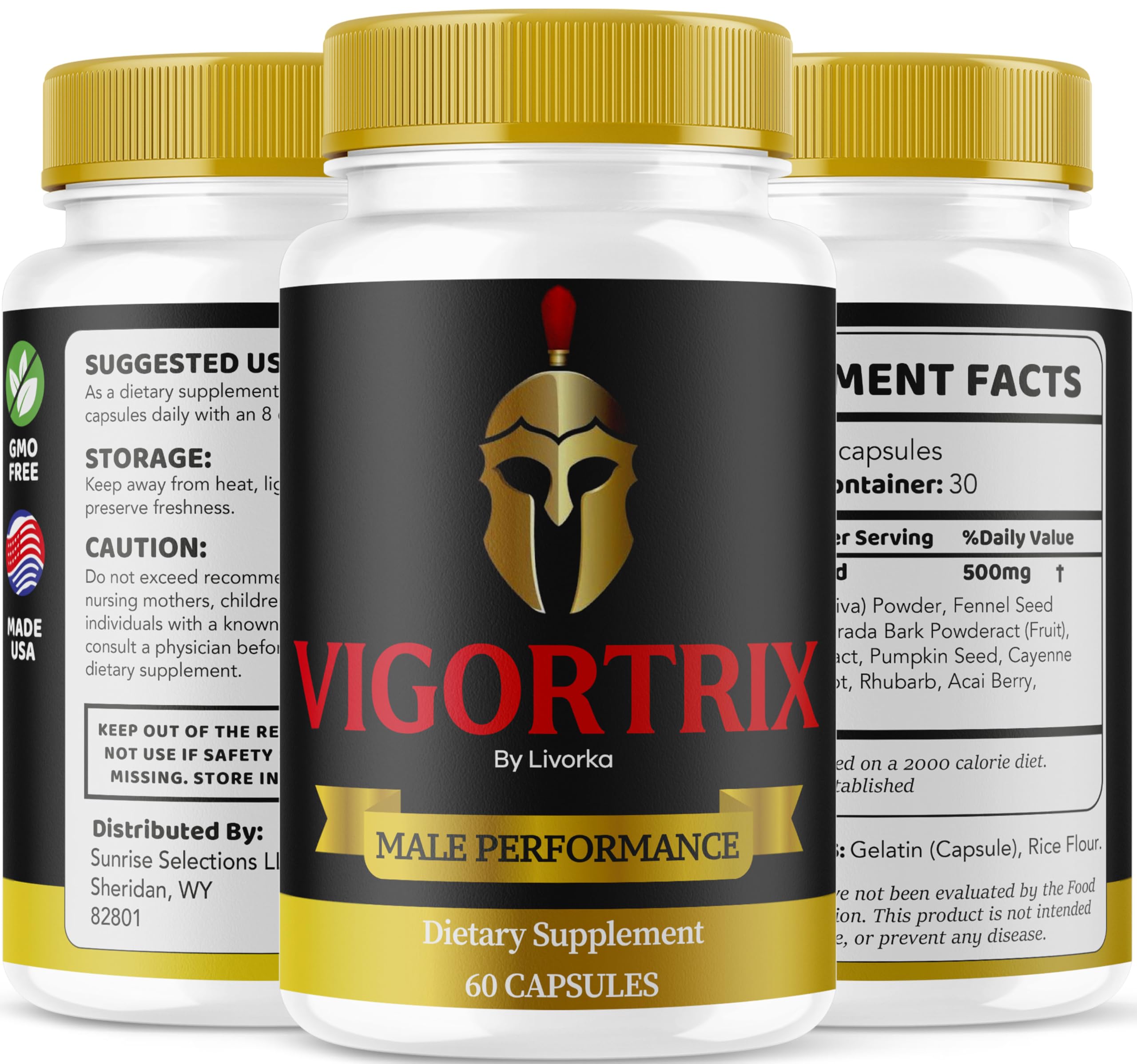 Vigortrix - Vigortrix Pills Advanced Formula Reviews, 60 Capsules for 1 Month