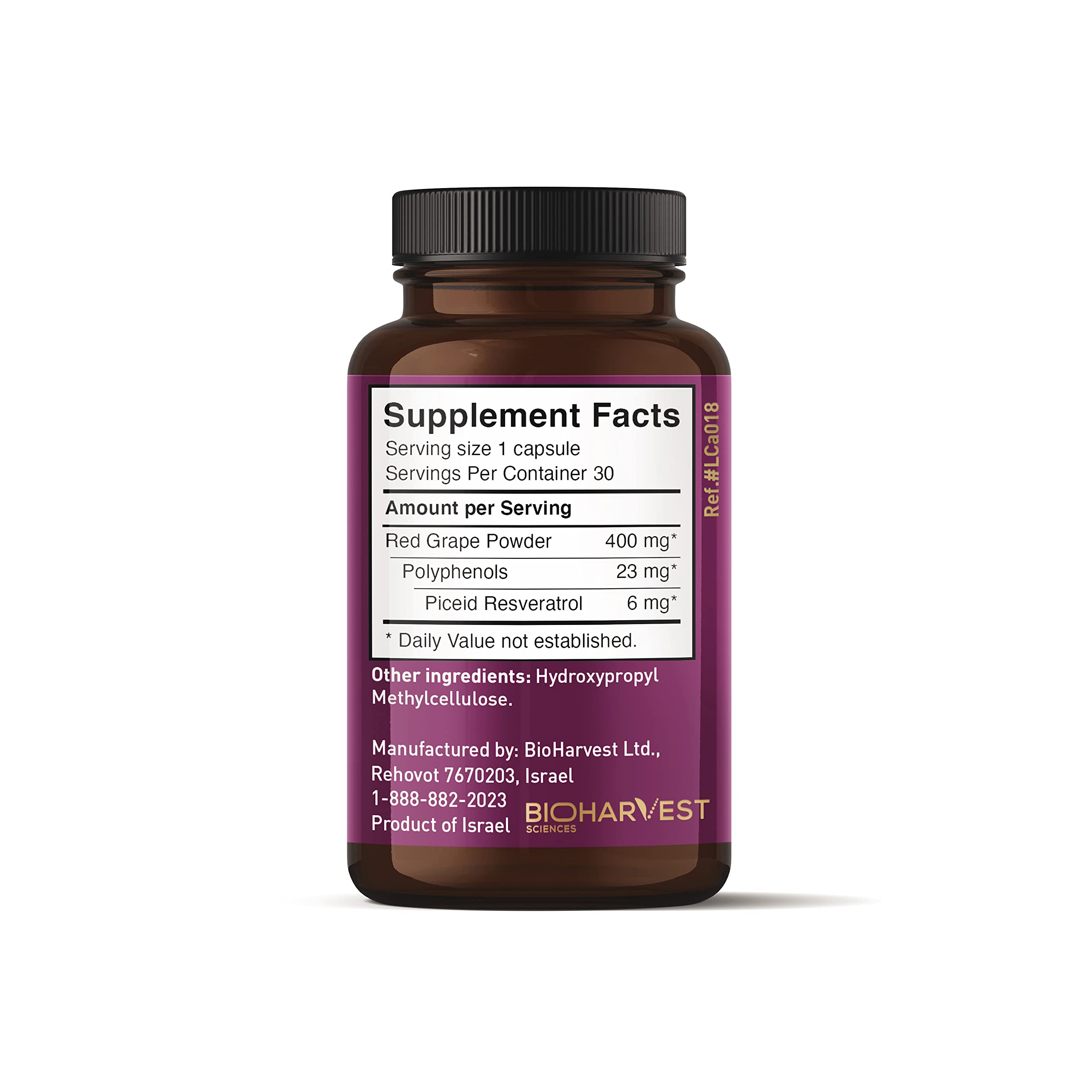 VINIA Piceid Resveratrol Supplement – Blood Flow & Heart Health (Non-GMO, 30 Count)