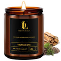 Vintage Oak Scented Candles – 7oz Soy Candle, 50 Hour Burn Time | Gift for Men & Women