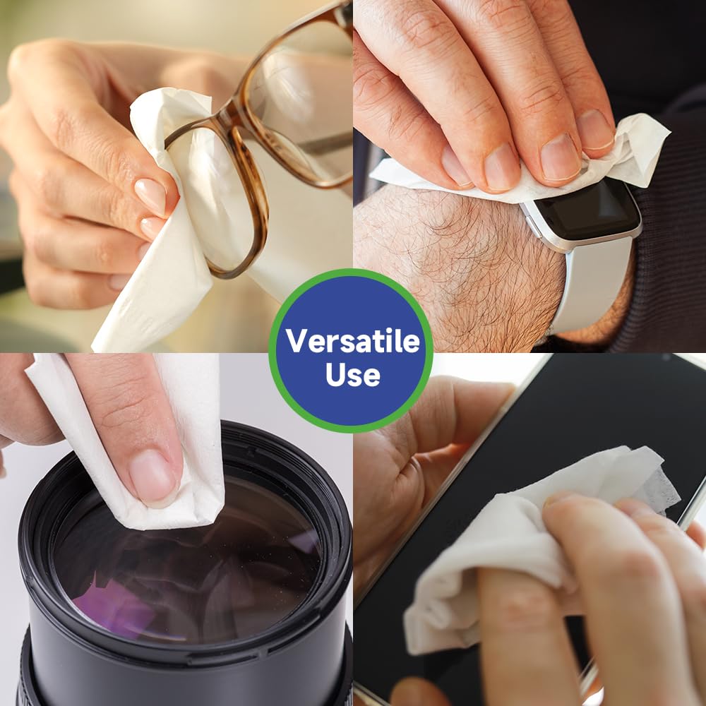 VisClear Lens Wipes for Eyeglasses – 200 Count, Extra Moist, Scratch-Free
