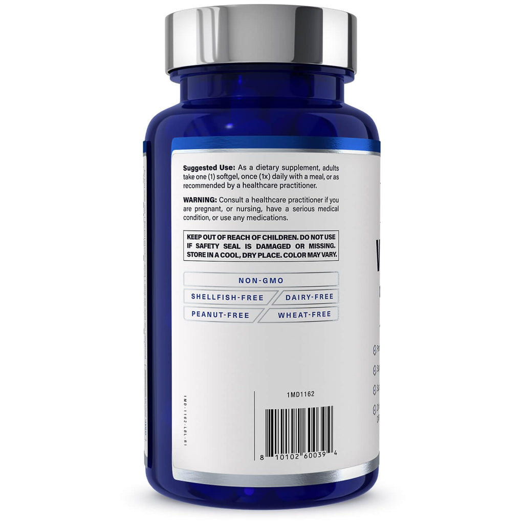 1MD Nutrition VisionMD Eye Vitamin CARMIS with Lutein & Zeaxanthin – 60 Softgels (2-Pack)