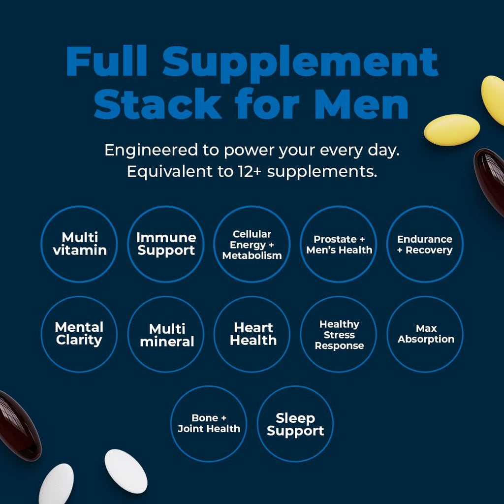 VitaMedica Men's Multivitamin with Prostate Health Support – 30 Easy Daily Packs