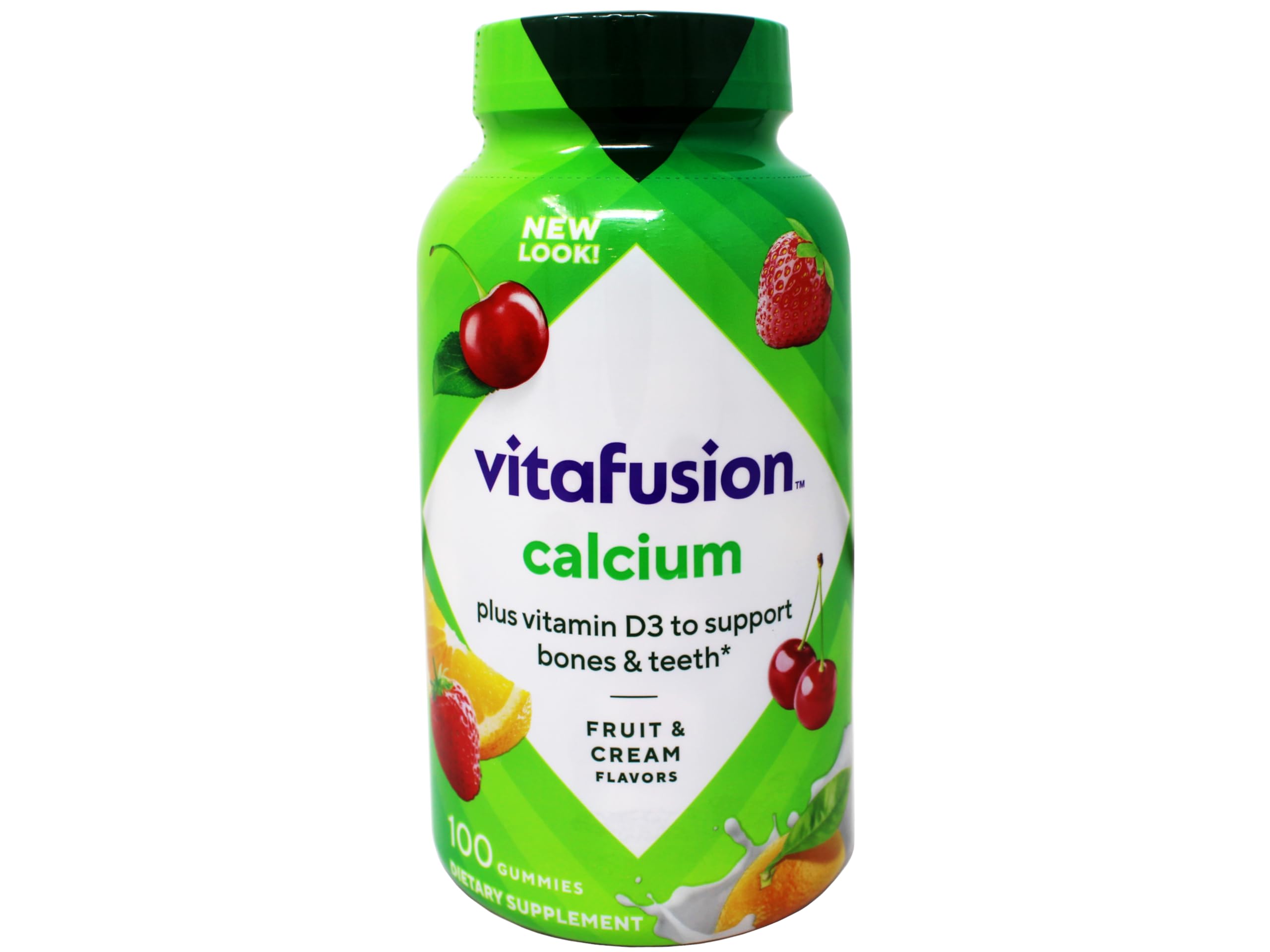 VitaFusion Calcium 500 mg Gummies with Vitamin D3 - 100 ct Pack of 2
