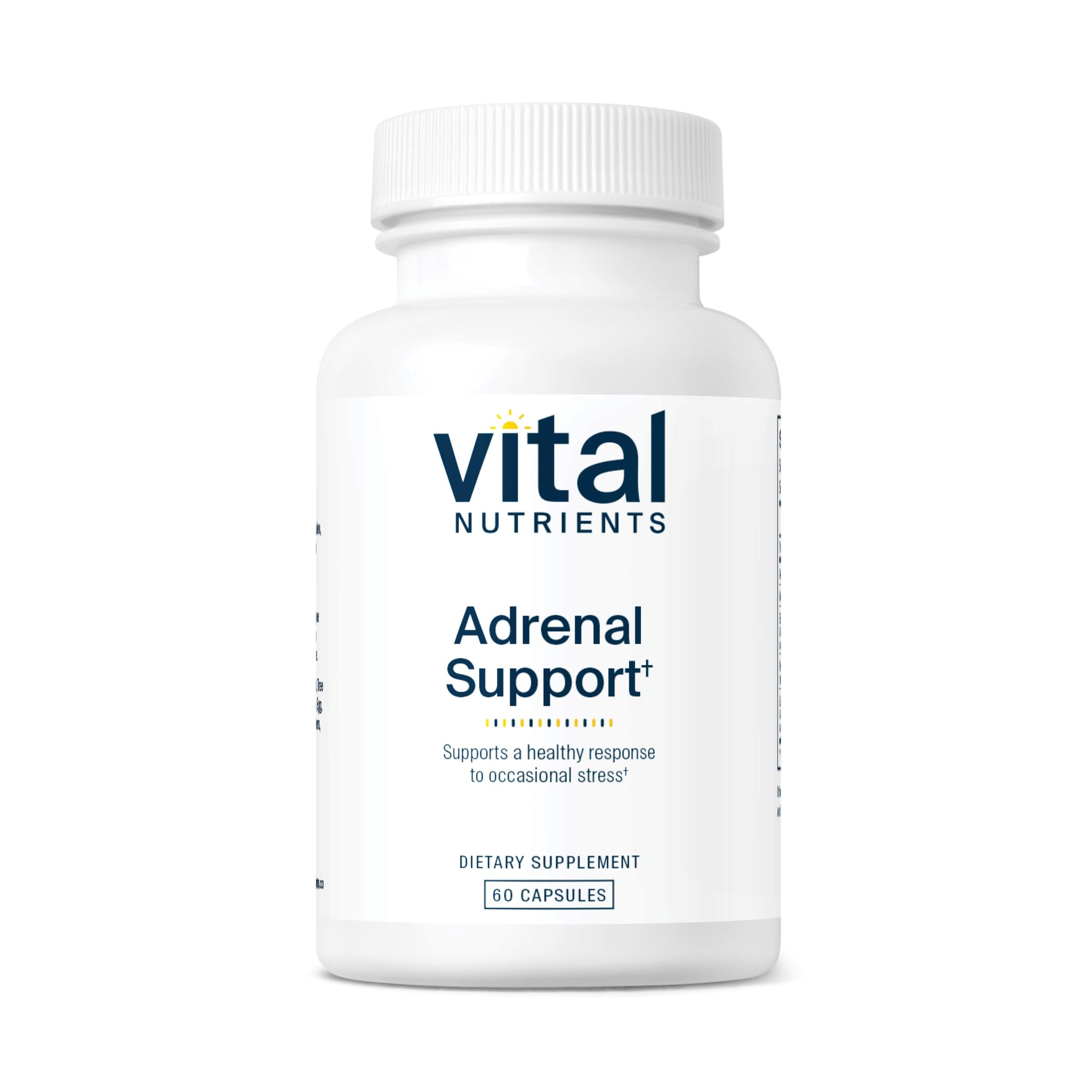 Vital Nutrients Adrenal Support – Adrenal Health, Cortisol Management & Energy Support | 60 Capsules