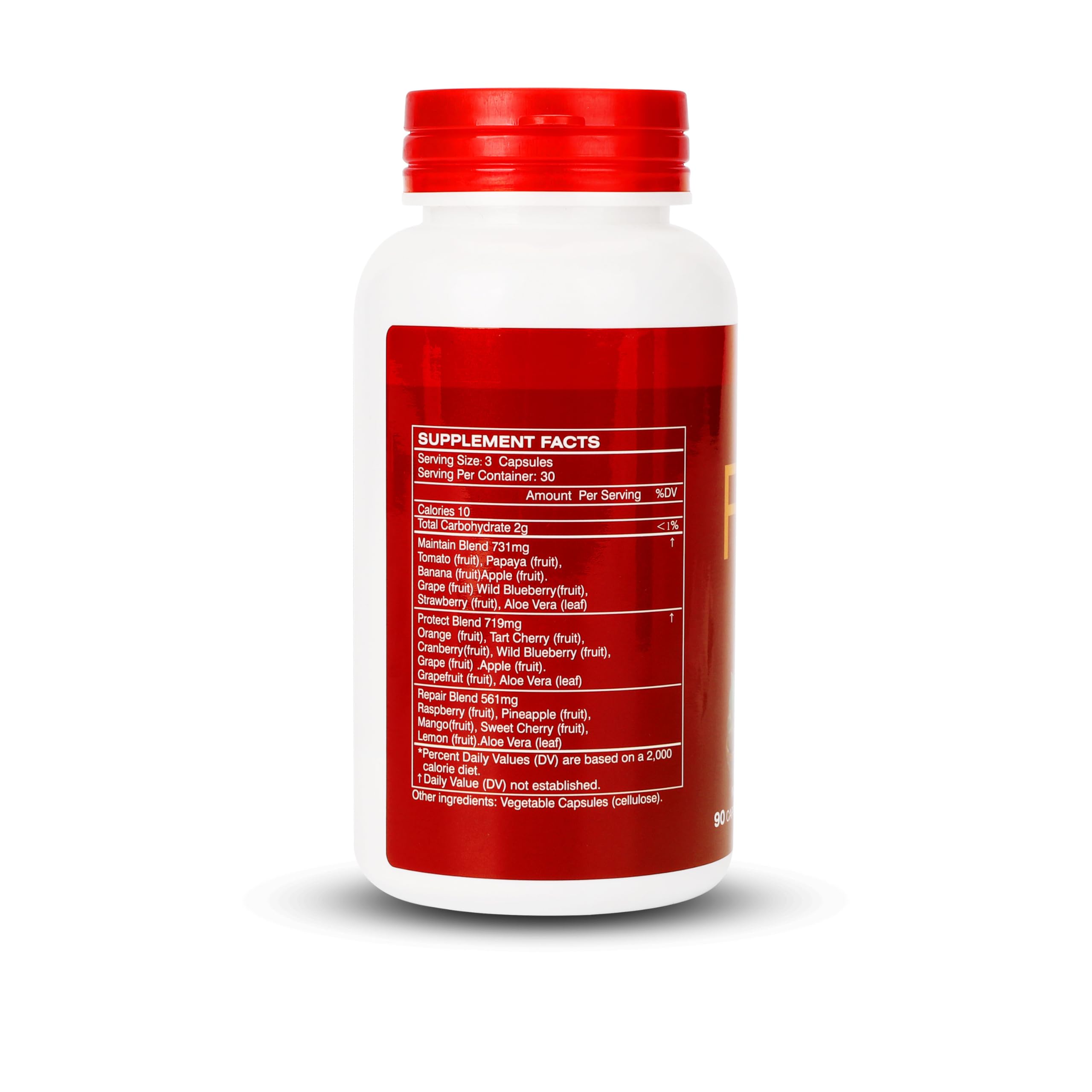 Fruit & Veggies Supplement – 2 Bottles (180 Vegetarian Capsules) | Balance of Natural