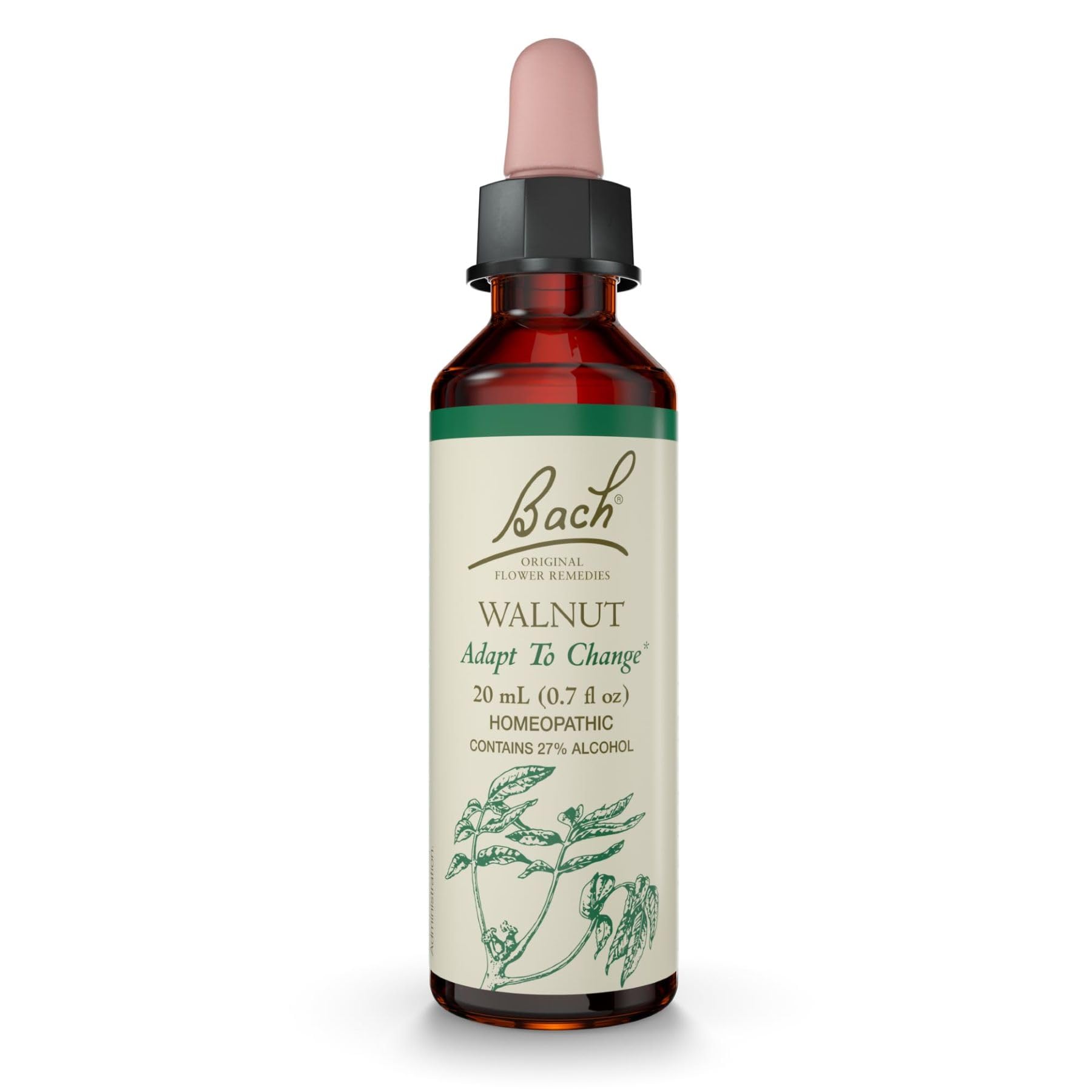 Bach Walnut Flower Remedy – Adapt to Change (20mL Dropper) | Vegan, Gluten Free, Sugar Free