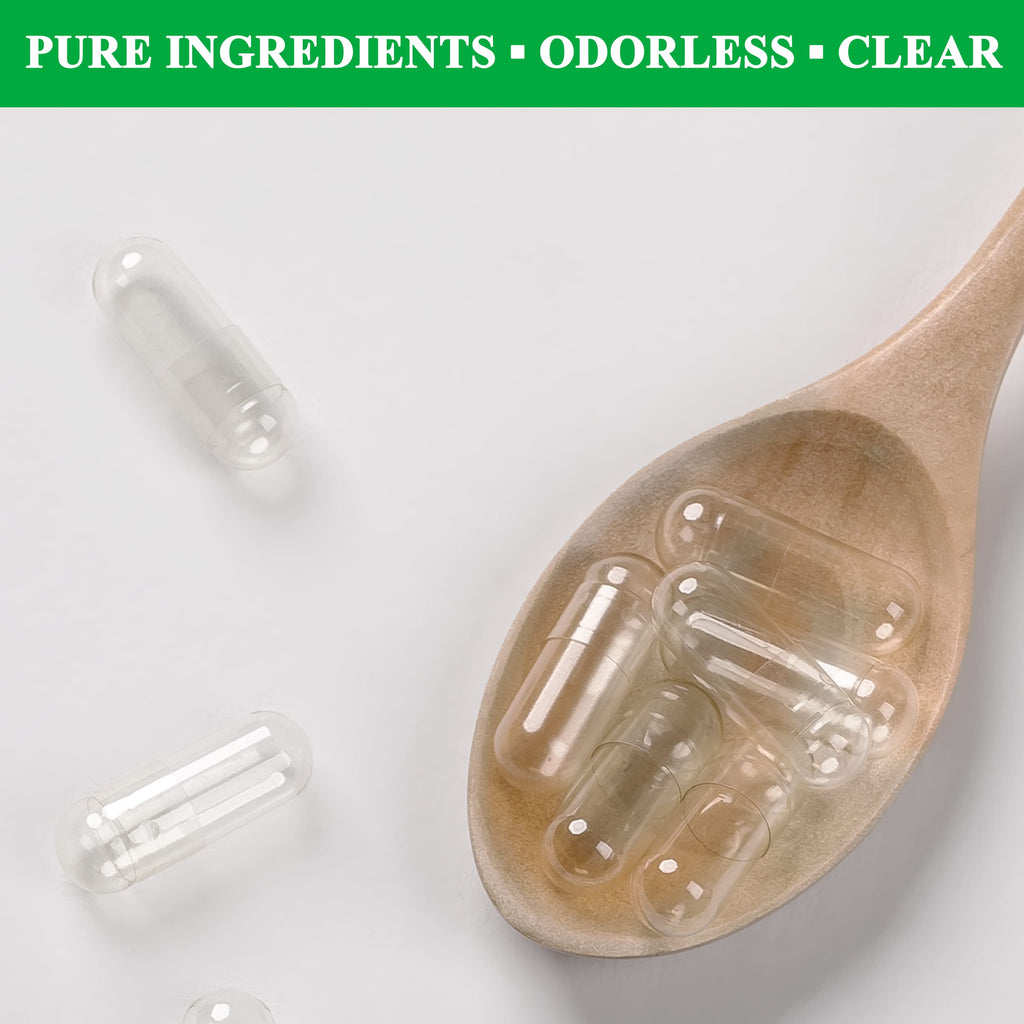 Wananfu Size 00 Vegetarian Empty Capsules Bundle (100 Count) + Micro Lab Spoon