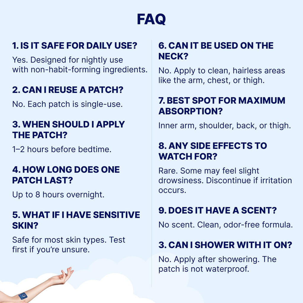 Wellamoon Sleep Patches - Extra Strength Melatonin & Valerian for Adults