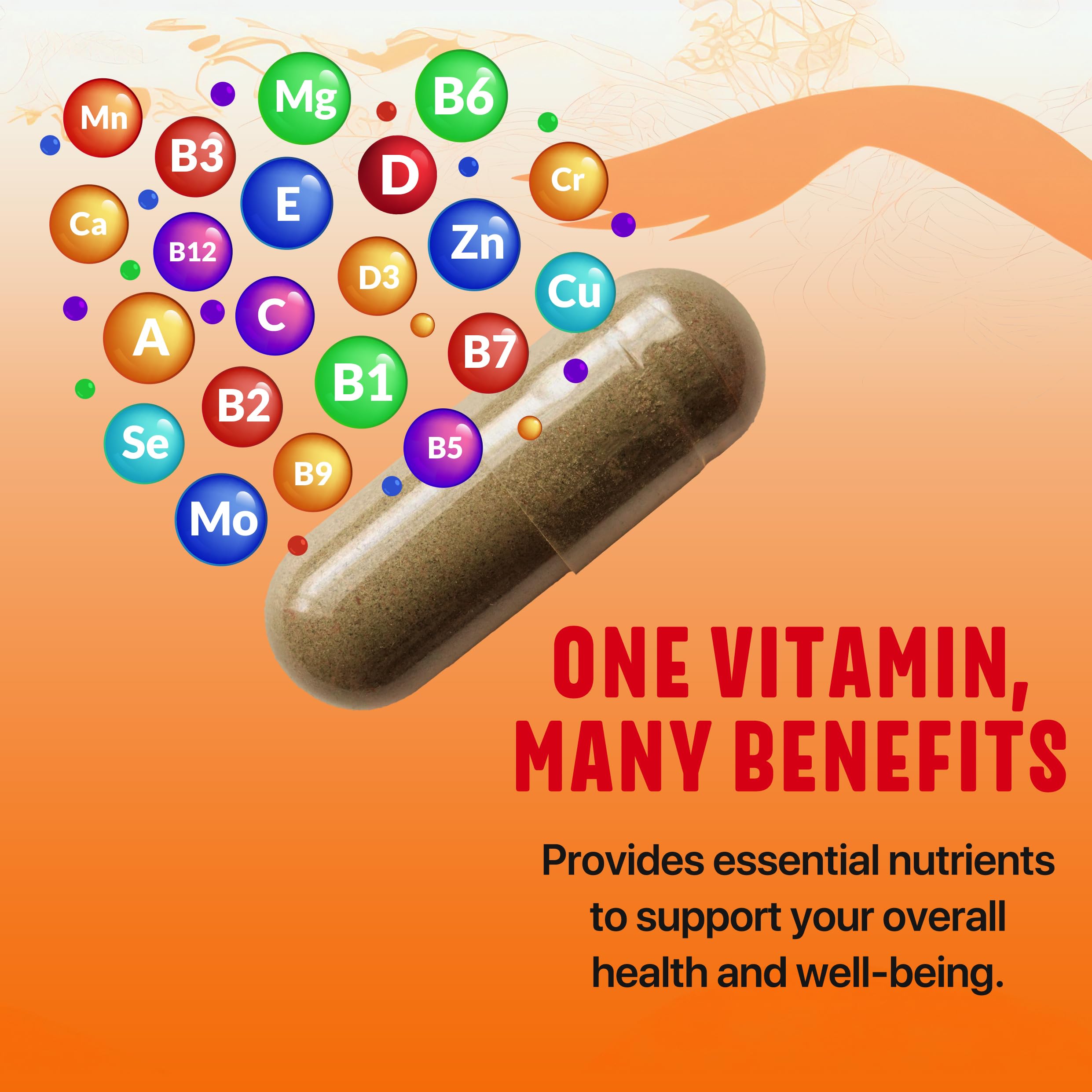 Wellgardens 100% Pure Women's Multivitamin – Hair Growth, Biotin & Zinc | Made in USA | 60 Caps