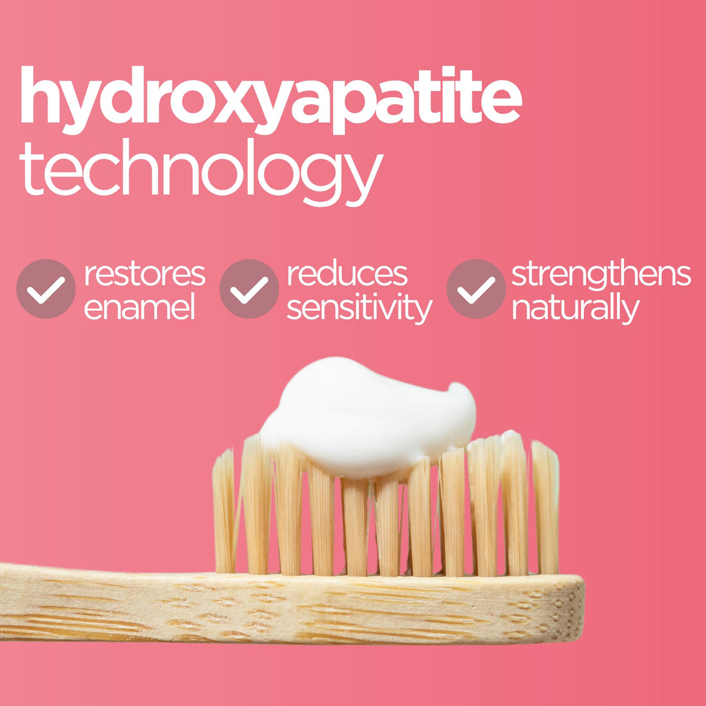 Wellnesse Kids Hydroxyapatite Toothpaste with Xylitol - Fluoride-Free Strawberry Flavor, 4 oz (Pack of 3) | Vegan & Sensory-Friendly