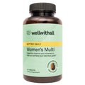 WellWithAll Women's Multivitamin - Allergen-Free Daily Multivitamin with Iron | 60 Tablets