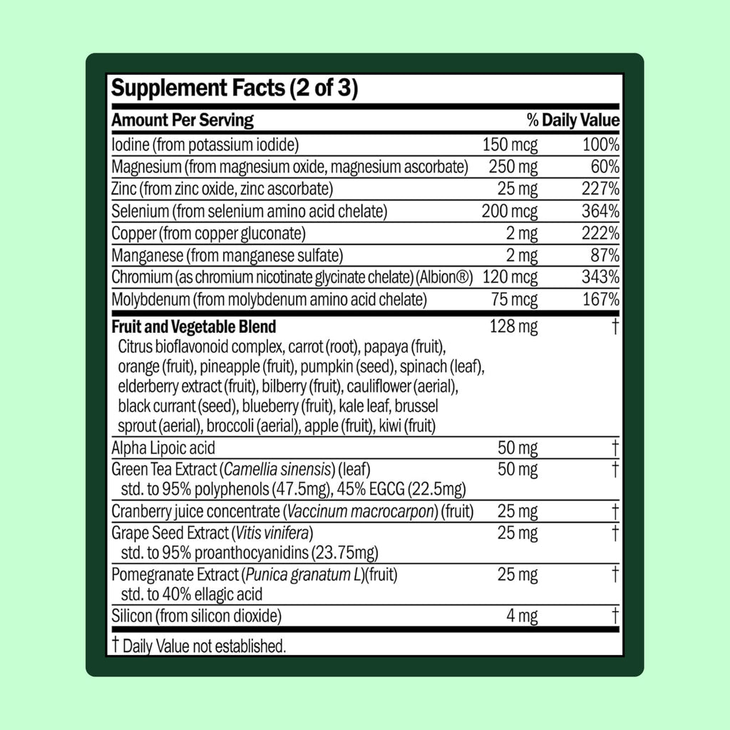 WellWithAll Women's Multivitamin - Allergen-Free Daily Multivitamin with Iron | 60 Tablets