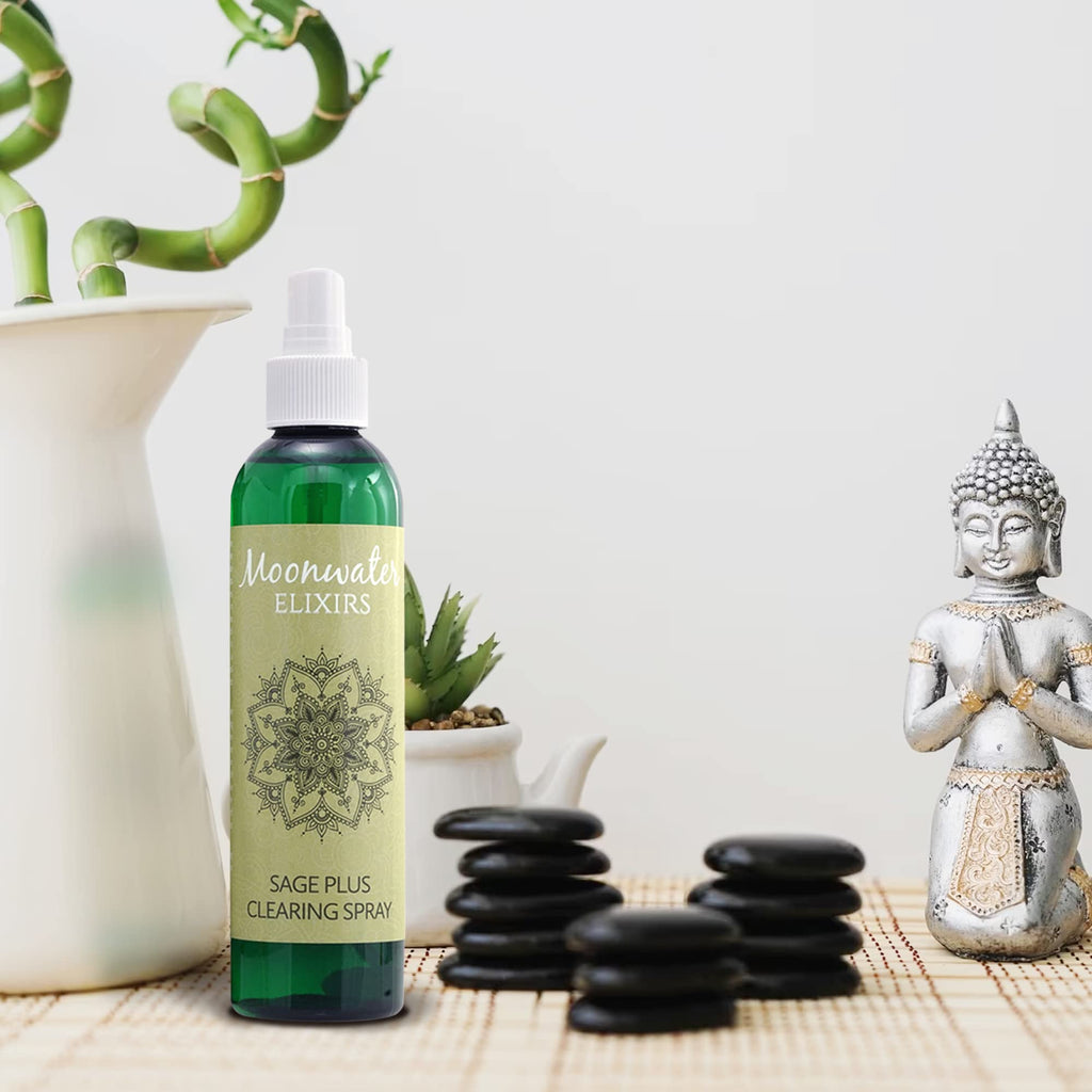 White Sage Smudge Spray – Reiki-Charged Spiritual Cleansing & Aura Protection (2x8oz)