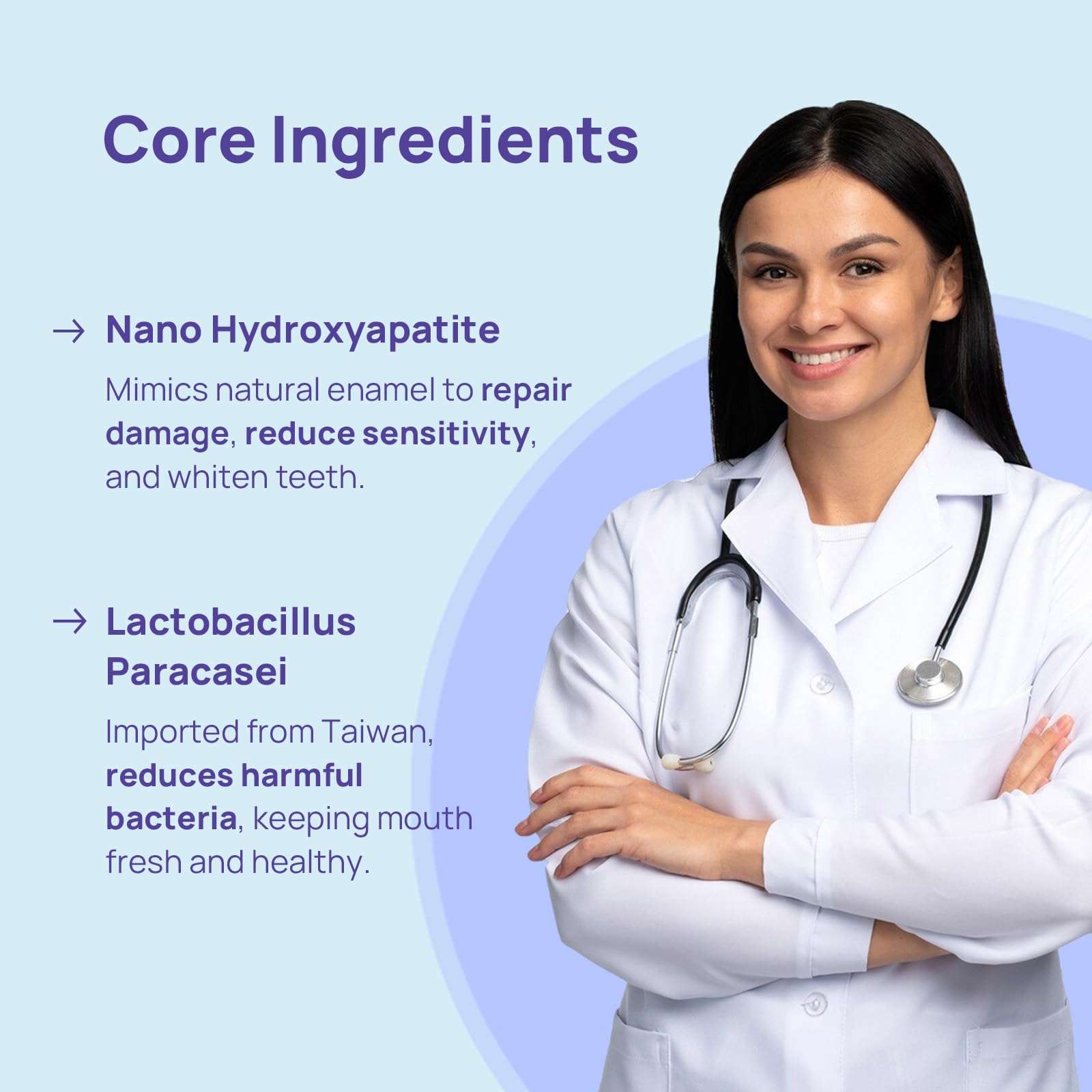 Whitebite Pro Toothpaste Tablets: Nano HA, Fluoride-Free, 60 Tabs