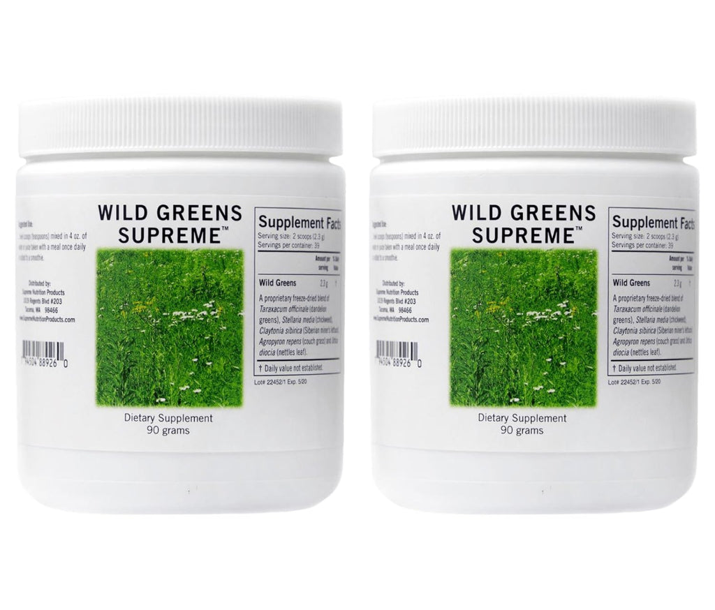 Wild Greens Supreme Herbal Powder 90g Pack of 2 | Supreme Nutrition