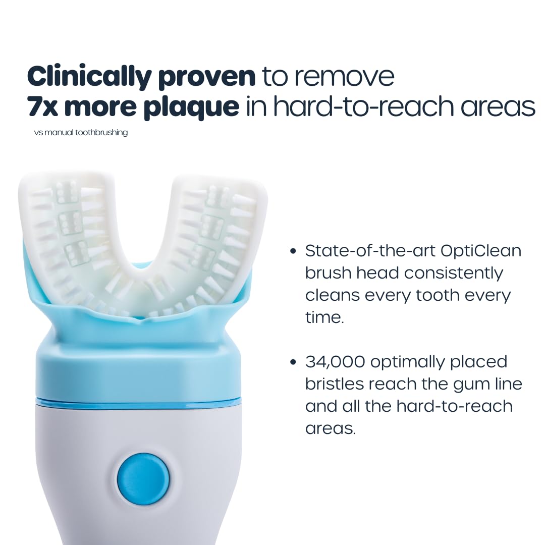 Willo Fully Automatic Kids U-Shaped Toothbrush – Berry Splash (Ages 8-11)