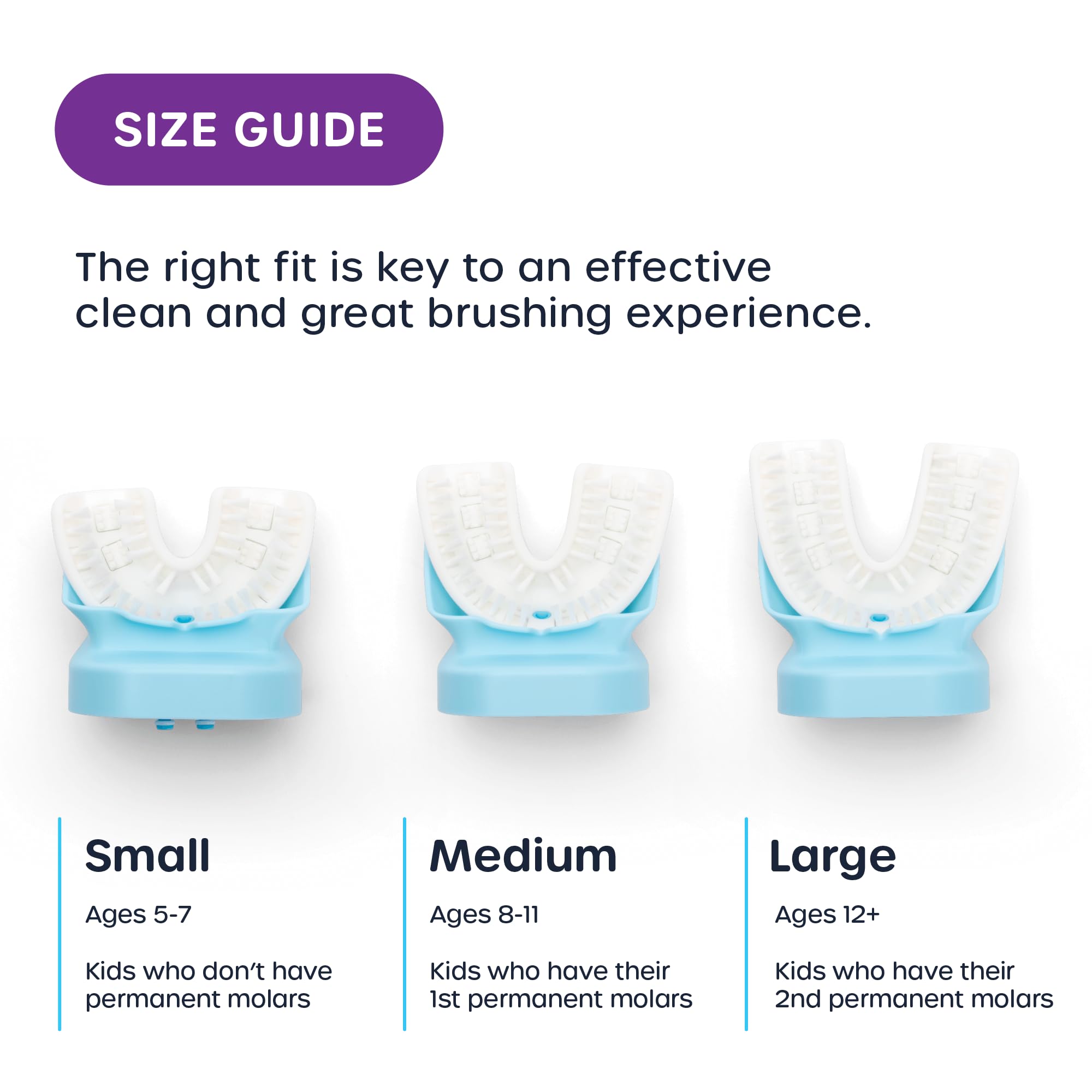 Willo Fully Automatic Kids U-Shaped Electric Toothbrush – 2 Timers, Deep-Cleans, Consistent Results | Bubble Twist Small (Ages 5-7)