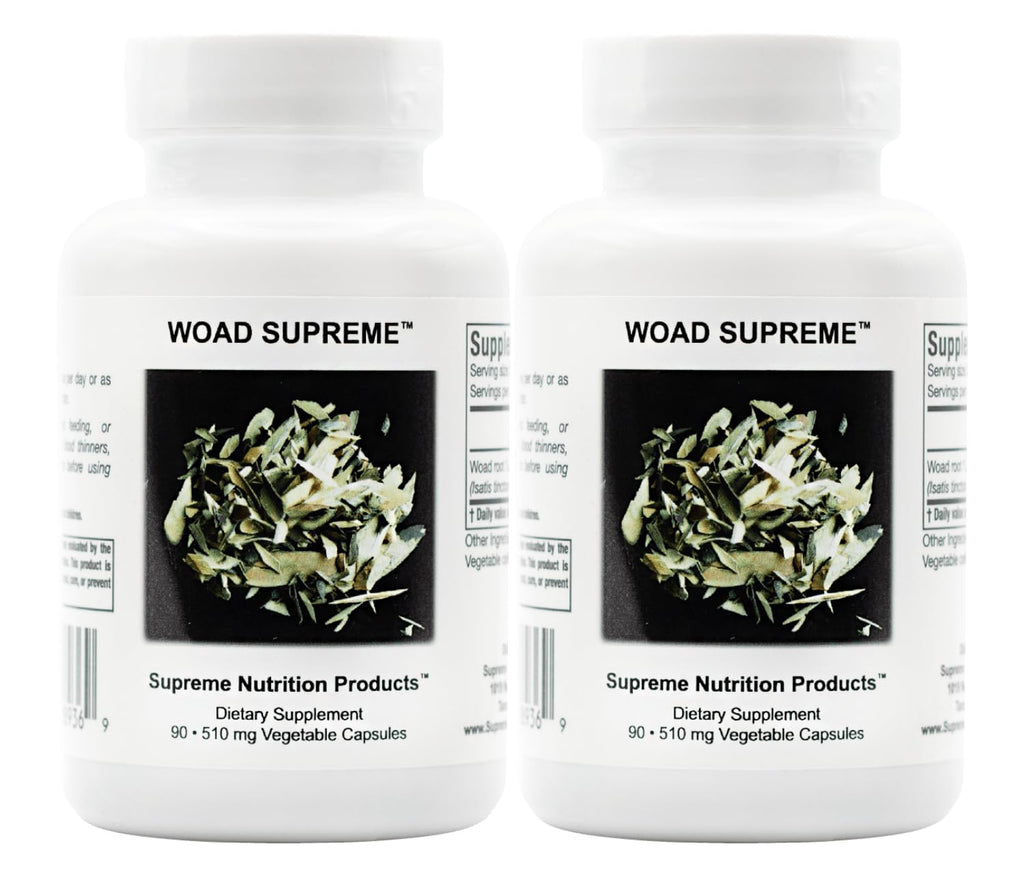 Woad Supreme Isatis Root Capsules – 90 Vegetarian Capsules (Pack of 2) | Supreme Nutrition