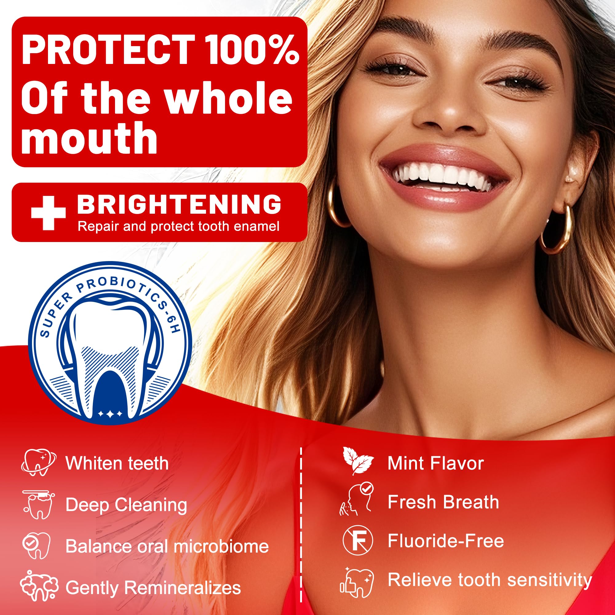Woadee SP-6 Hydroxyapatite Toothpaste – Probiotic Whitening & Enamel Protection