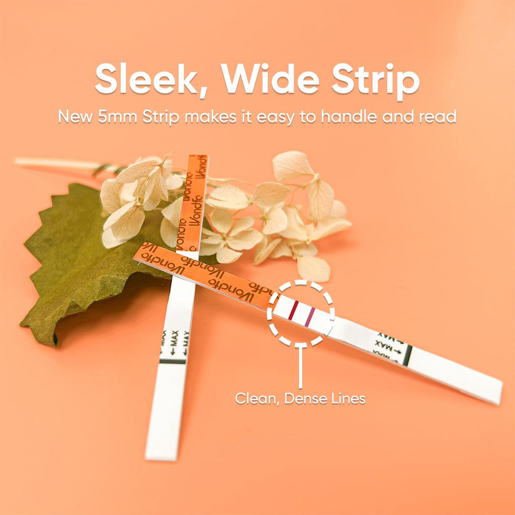 Wondfo Pregnancy Test Strips - HCG Detection 25 MIU/ml, Home Test of Reliable Result - 25 Count