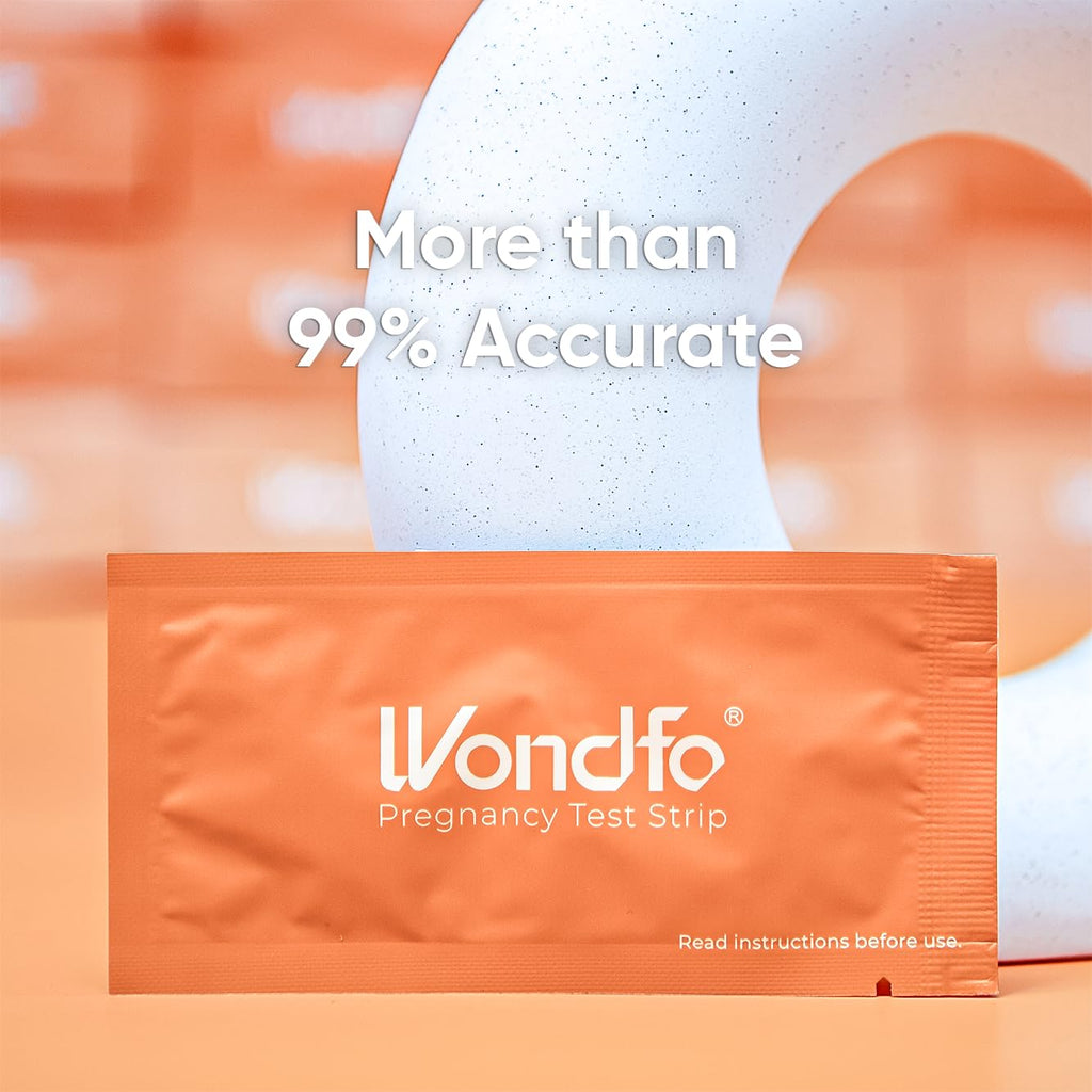 Wondfo Pregnancy Test Strips - HCG Detection 25 MIU/ml, Home Test of Reliable Result - 25 Count