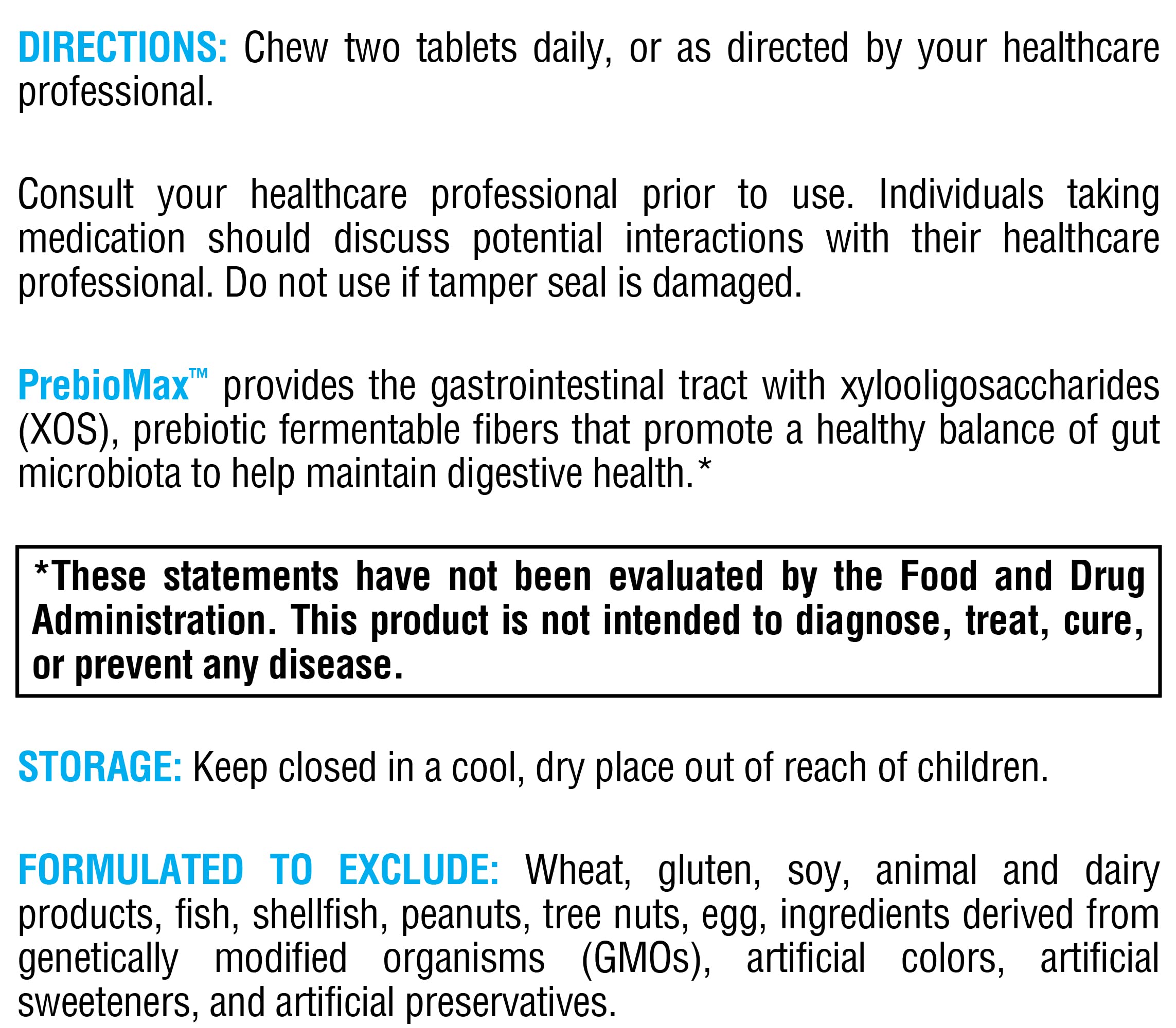 XYMOGEN PrebioMax Prebiotic Fiber with XOS – Sour Apple, 60 Chewable Tablets