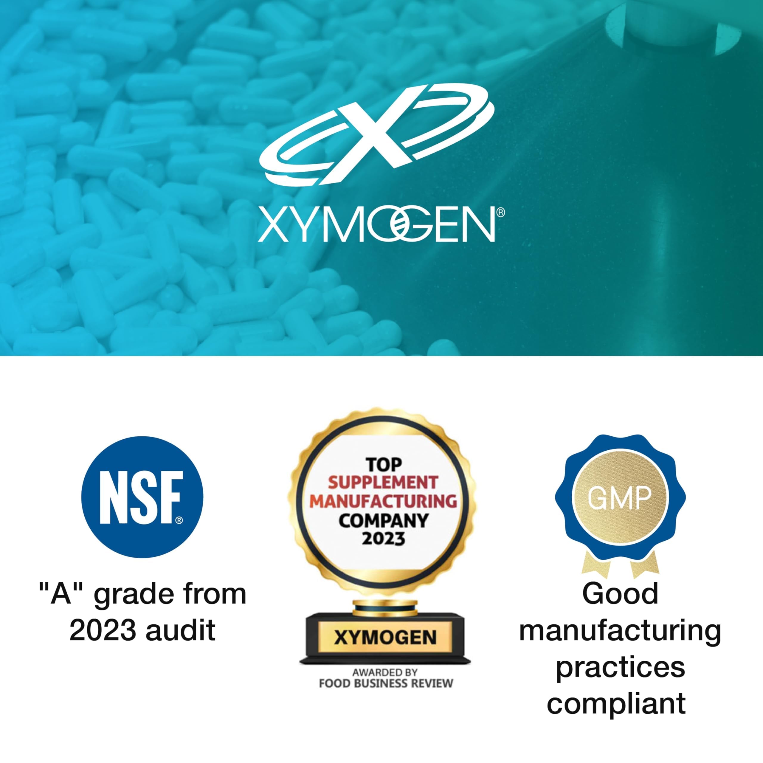 XYMOGEN ProbioMax Complete 45B – 45 Billion CFU Probiotic, Dairy-Free (30 Capsules)