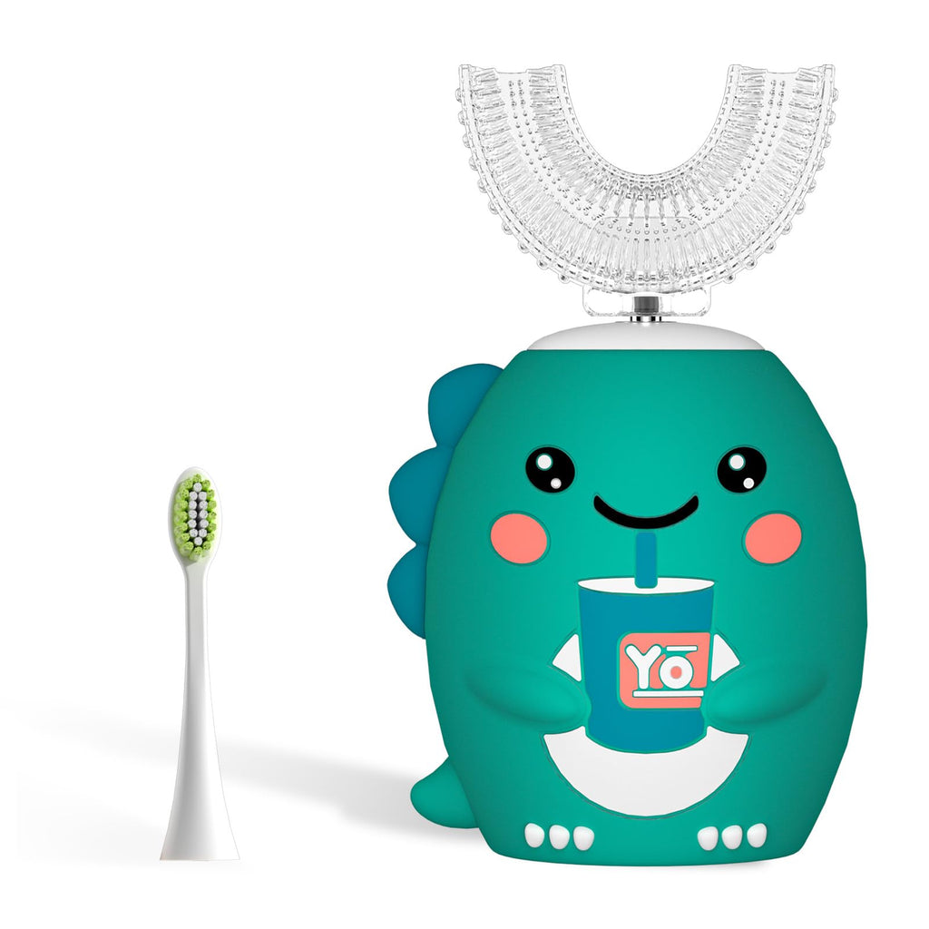 Yeklike Kids U-Shaped Electric Toothbrush 360° Cleaning IPX7 Waterproof (8-15y)