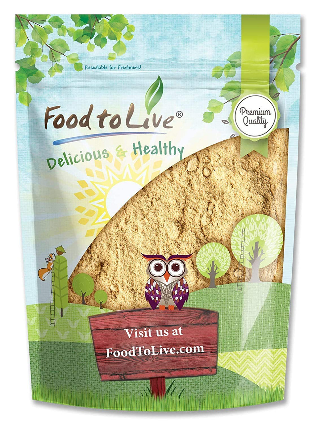 Yellow Maca Powder - Raw Ground Maca Root, 1 lb | Vegan, Kosher, Keto, Non-Gelatinized