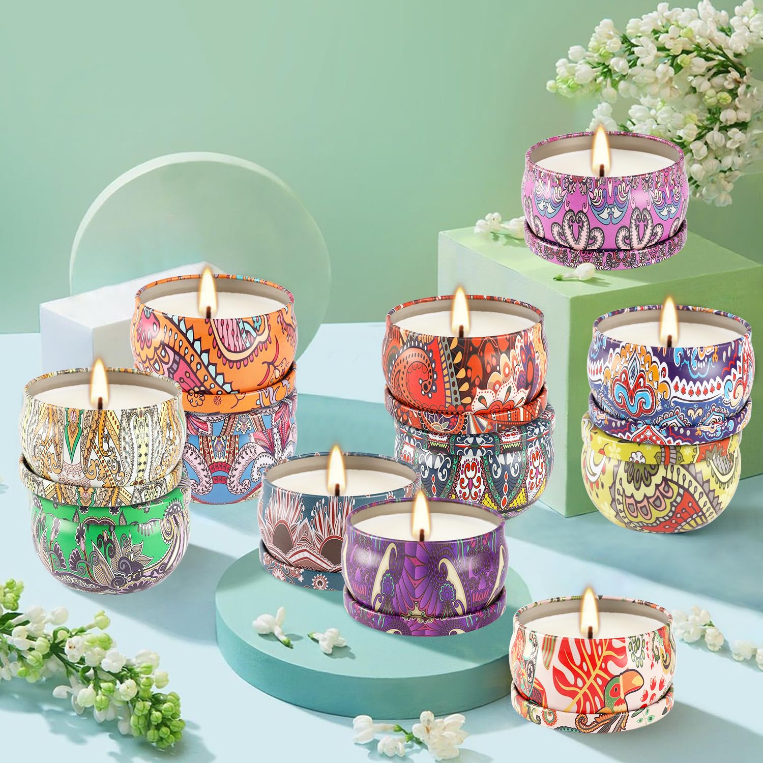 YOROXRG 36-Pack Scented Candles Gift Set | 2.5oz Soy Wax Travel Tin Jars
