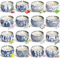 YOROXRG 16-Pack Scented Candles Gift Set | 2.5 oz Soy Wax Travel Tin Jars – Gifts for Mom, Christmas & Mother's Day