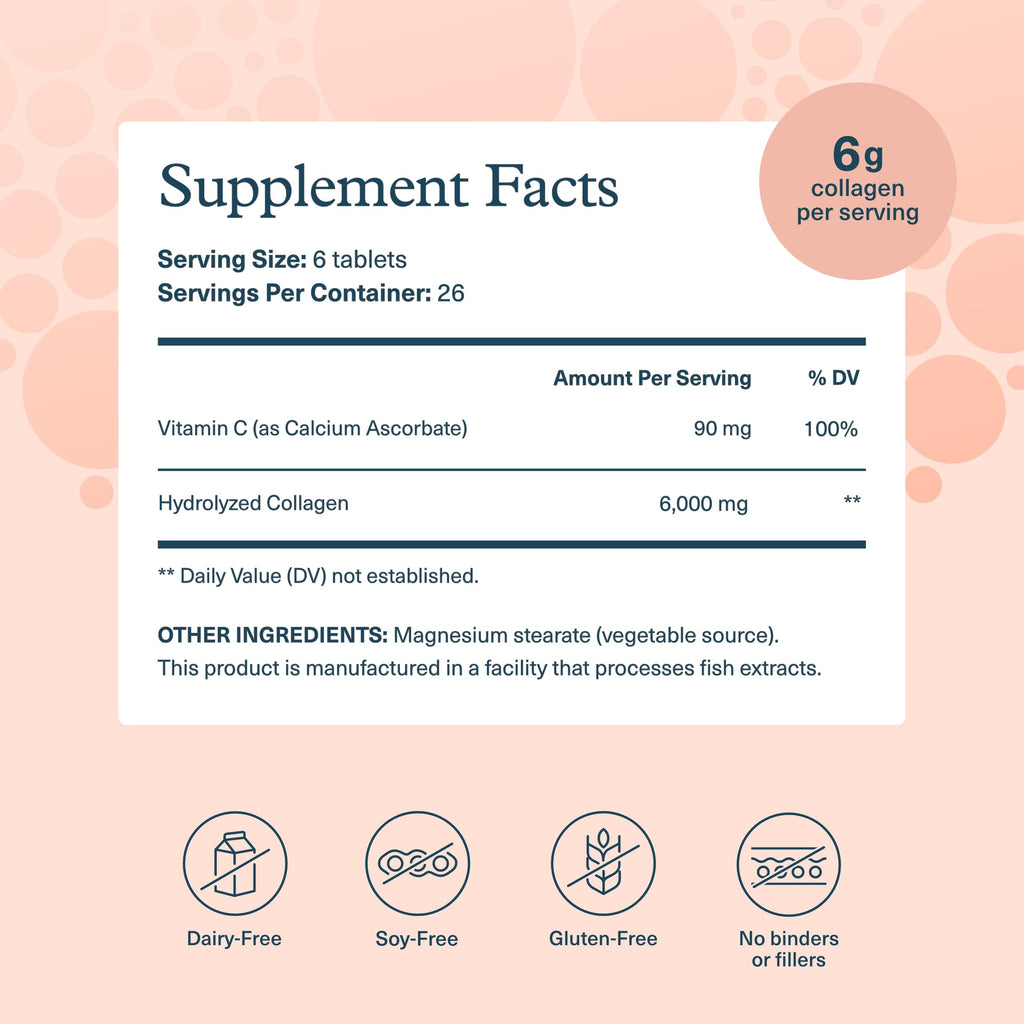 Youtheory Advanced Collagen 6,000 mg + Vitamin C | Hair Skin Nails | 160 Tablets Pack of 2