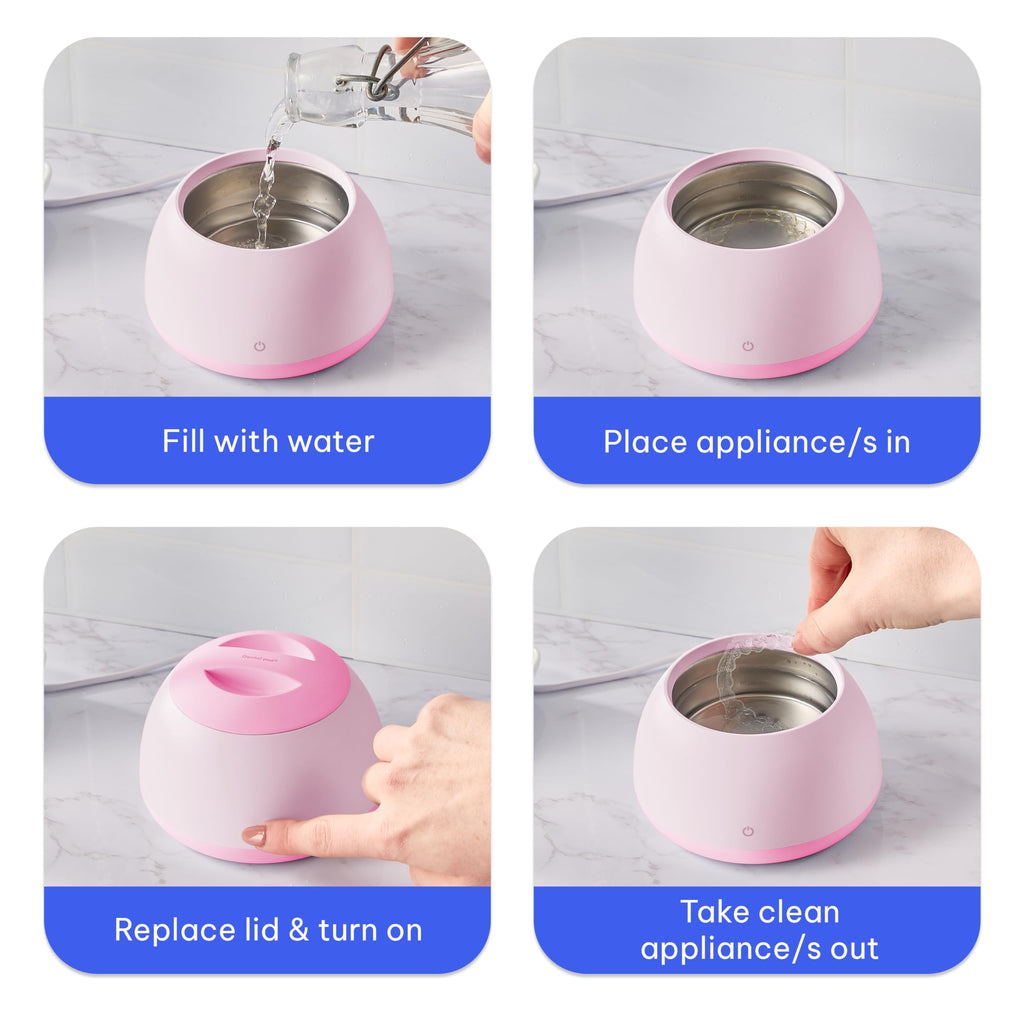 Zima Dental Pod Ultrasonic Retainer Cleaner – Retainer, Aligner & Denture Care