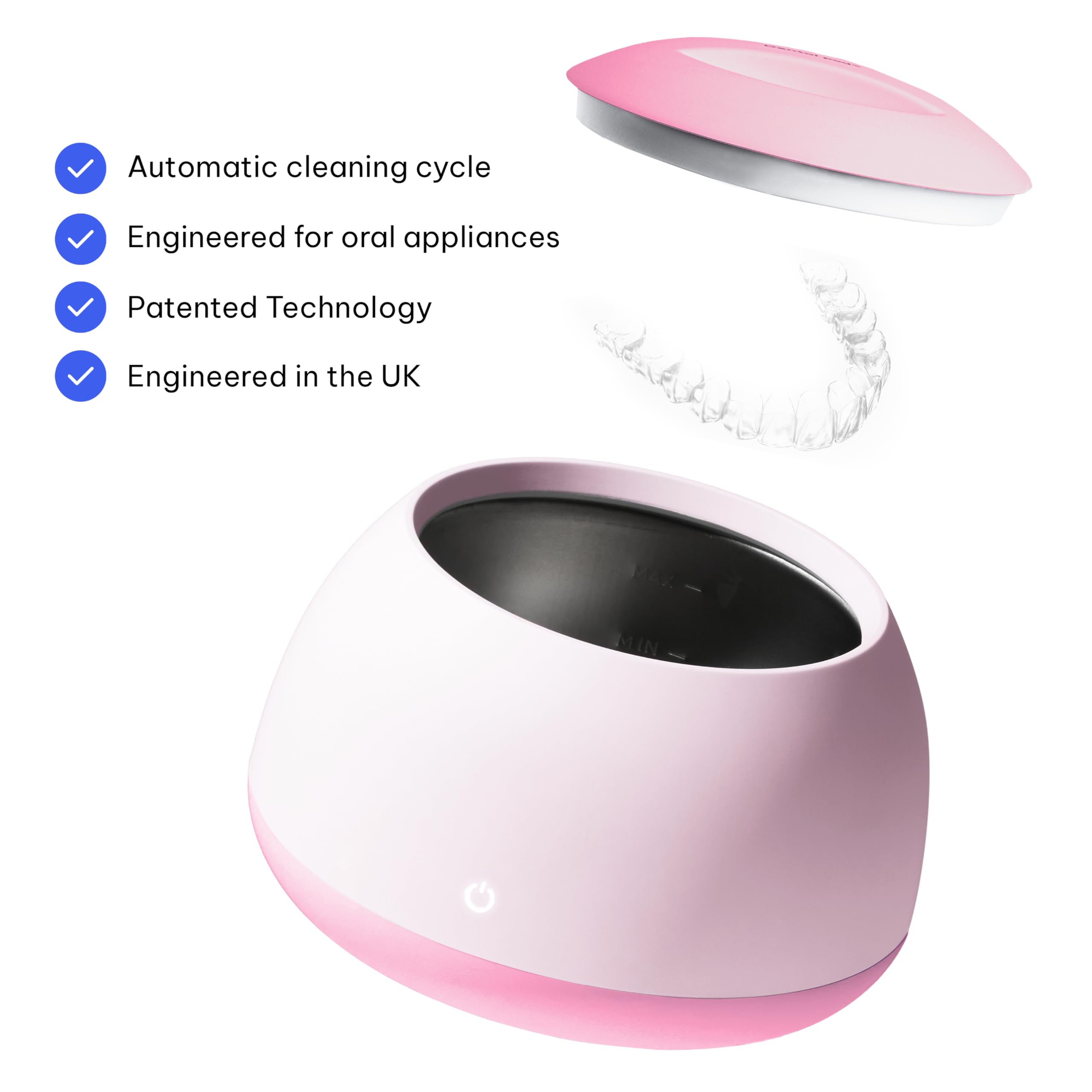 Zima Dental Pod Ultrasonic Retainer Cleaner – Retainer, Aligner & Denture Care