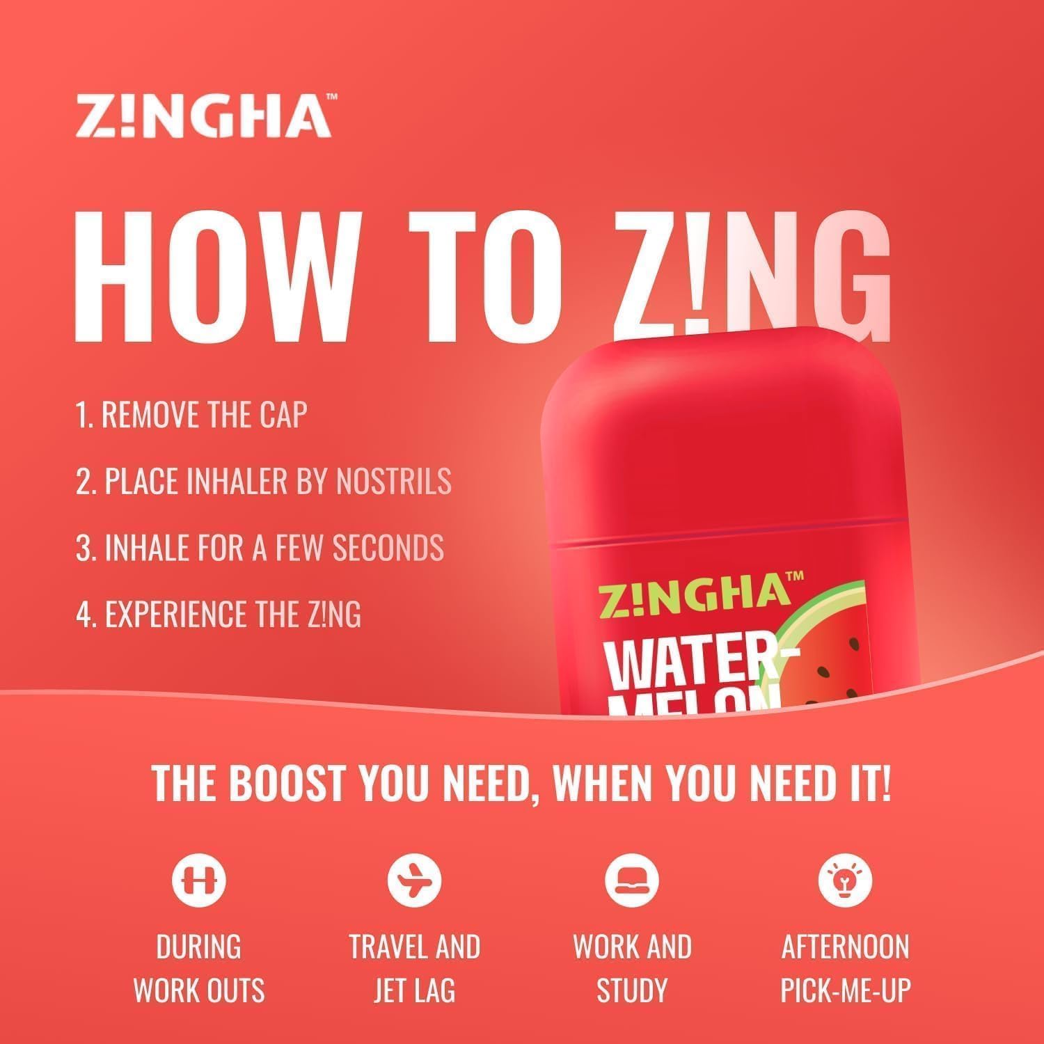 Z!NGHA Dual Nasal Inhaler Stick – Uplifting Essential Oils | 2pk Calm