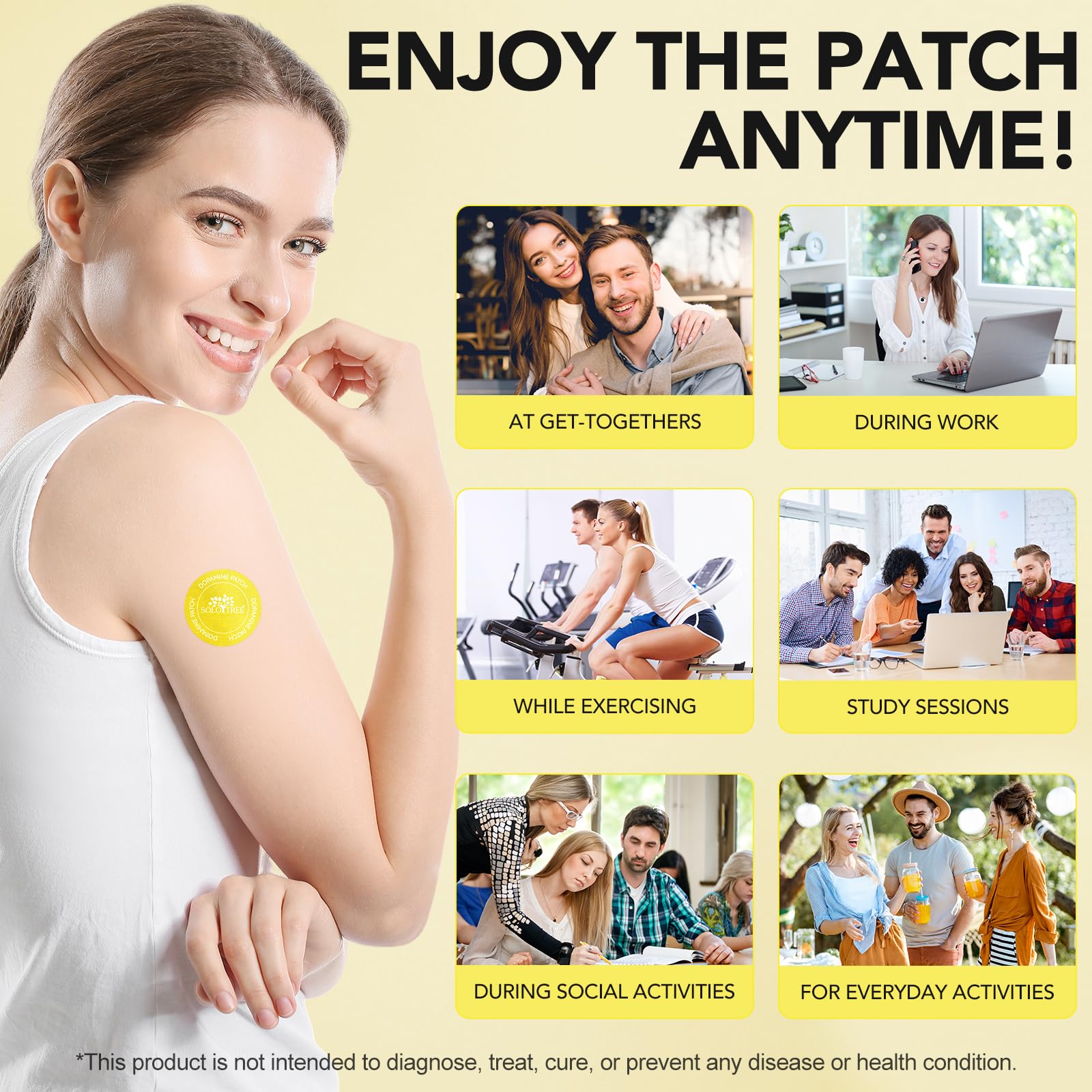 Dopamine Patches Extra Strength – Mood Support, Plant-Based Daily Wellness (30 Patches)